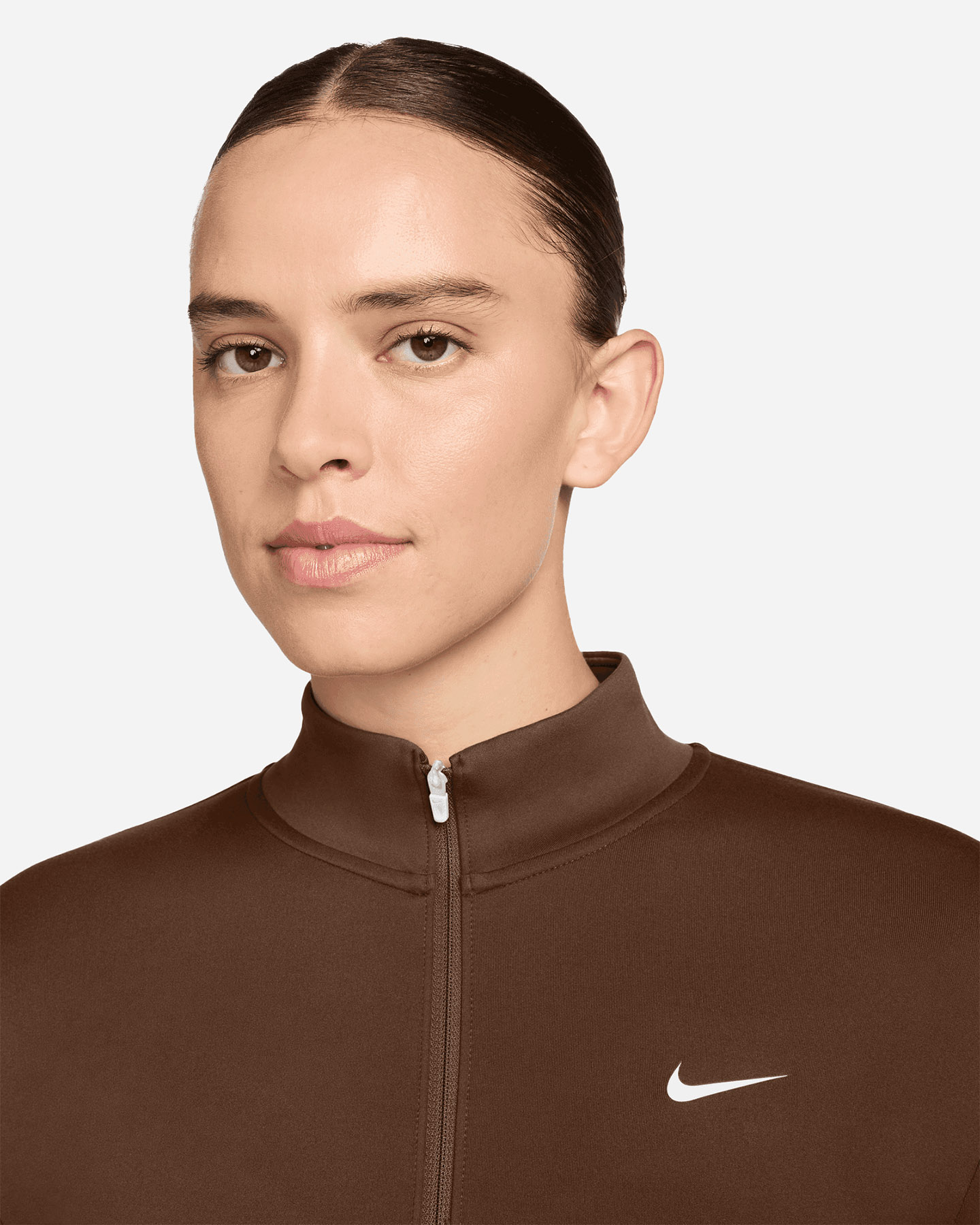 Felpa training NIKE ONE FIT W - Marrone - 2 | Cisalfa Sport