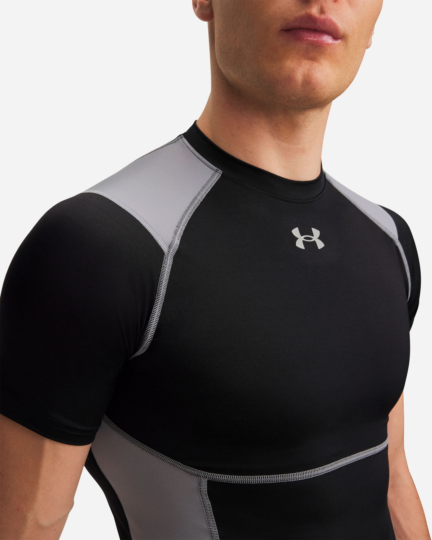 T-shirt training UNDER ARMOUR HEATGEAR ELITE M - Nero - 2 | Cisalfa Sport
