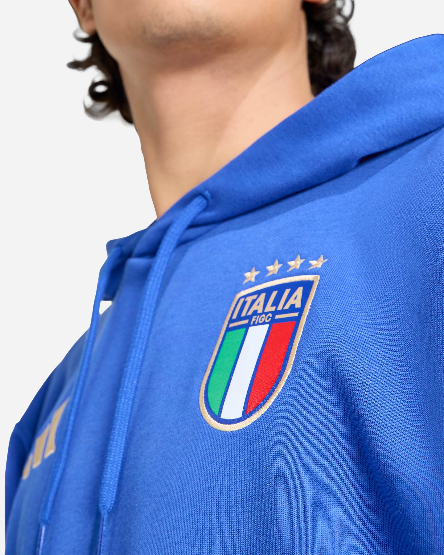 Abbigliamento calcio ufficiale ADIDAS ITALIA FIGC DNA M - Blu - 5 | Cisalfa Sport