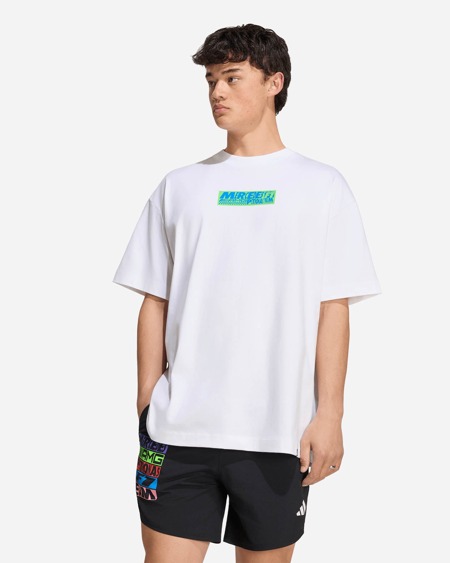 T-shirt ADIDAS MERCEDES - AMG PETRONAS FORMULA 1 TEAM LIGHTS ON M - Bianco - 1 | Cisalfa Sport