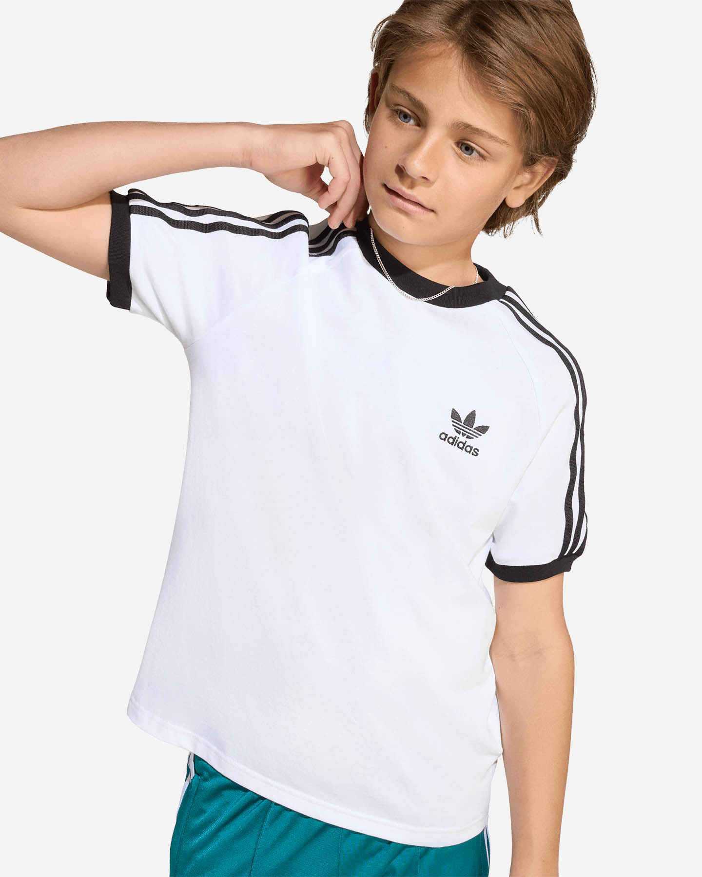 T-shirt ADIDAS 3STRIPES JR - Bianco - 5 | Cisalfa Sport