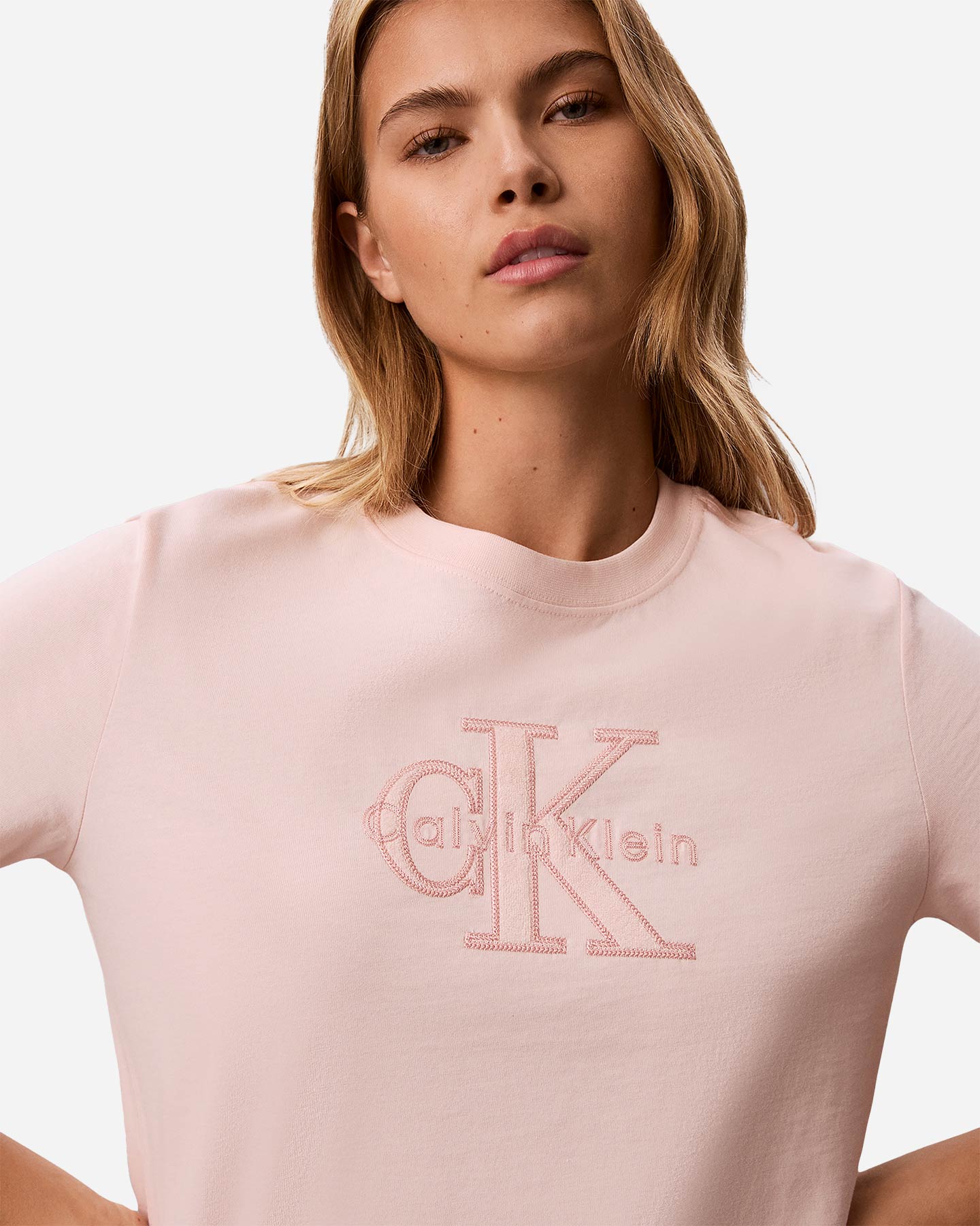 T-shirt CALVIN KLEIN JEANS MONOLOGO W - Rosa - 4 | Cisalfa Sport