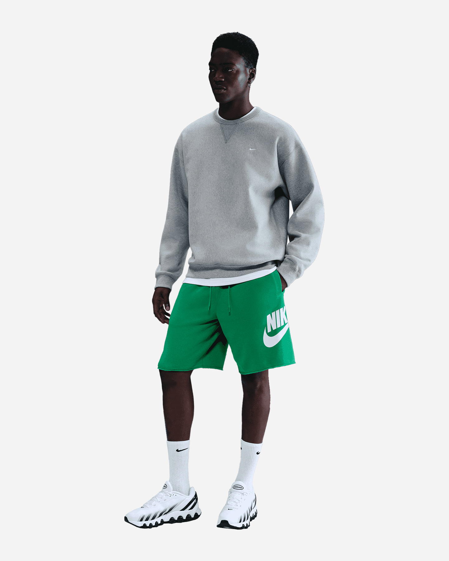 Pantaloncini NIKE ALUMNI BIG LOGO M - Verde - 4 | Cisalfa Sport