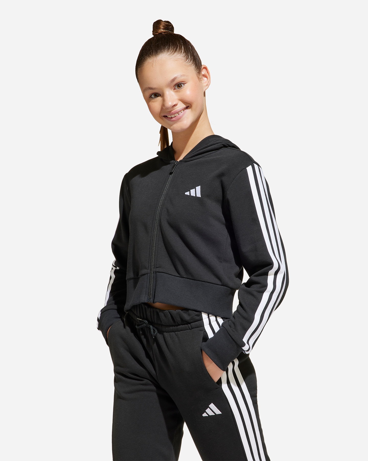 Felpa ADIDAS ESSENTILAS JR - Nero - 1 | Cisalfa Sport