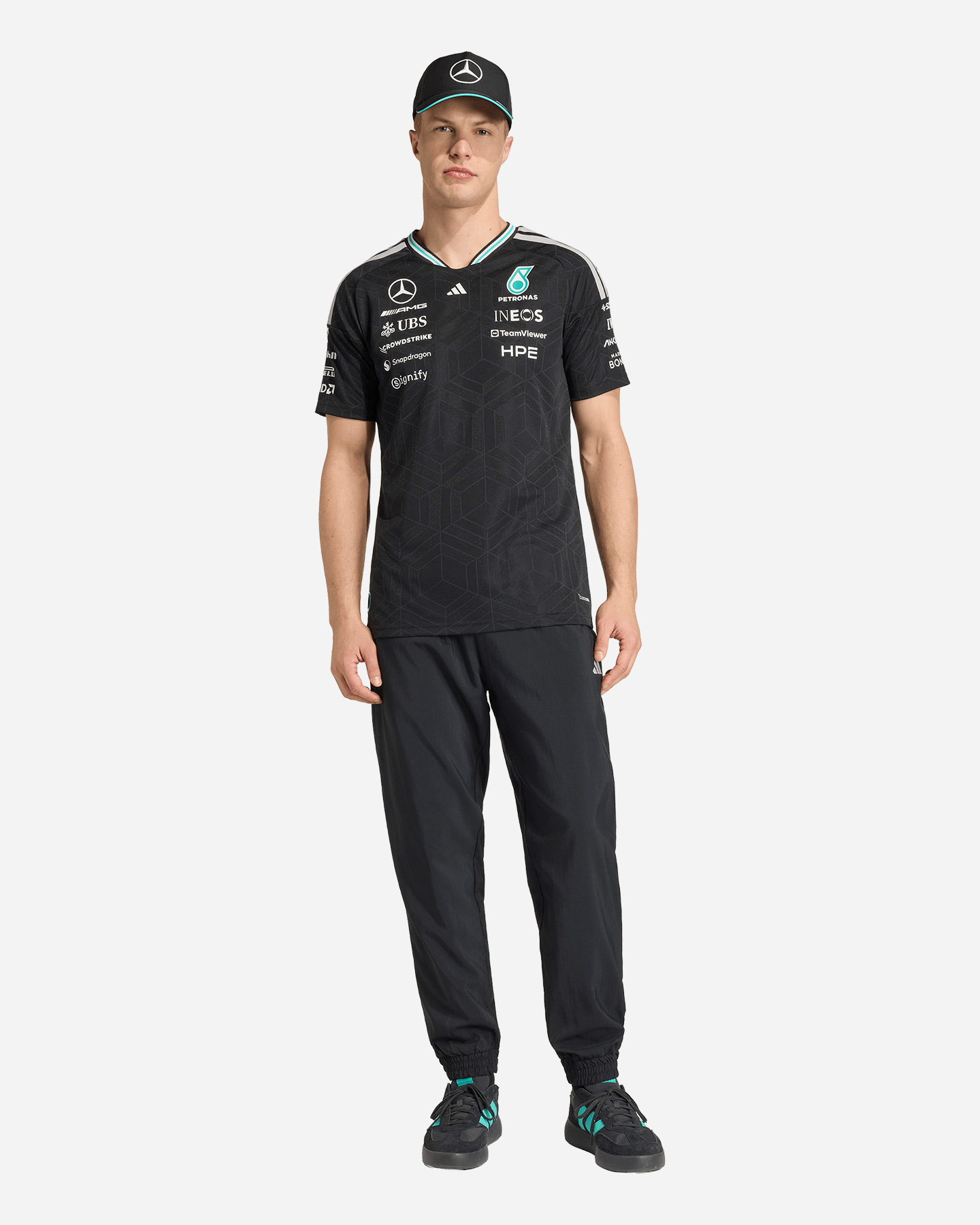 T-shirt ADIDAS MERCEDES AUTHENTIC M - Nero - 2 | Cisalfa Sport