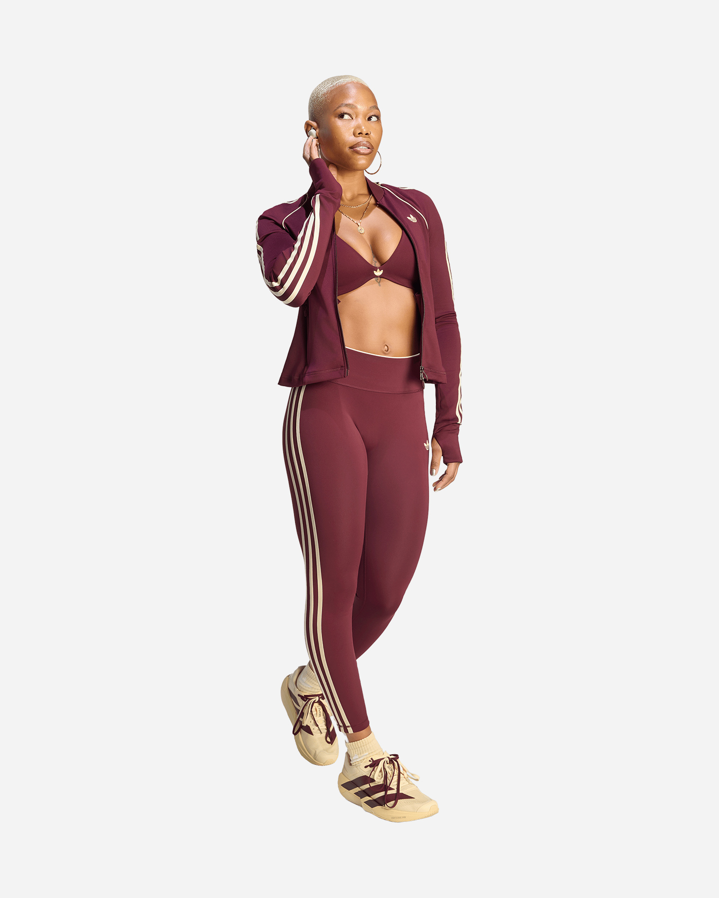 Felpa training ADIDAS ORIGINALS W - Marrone - 2 | Cisalfa Sport