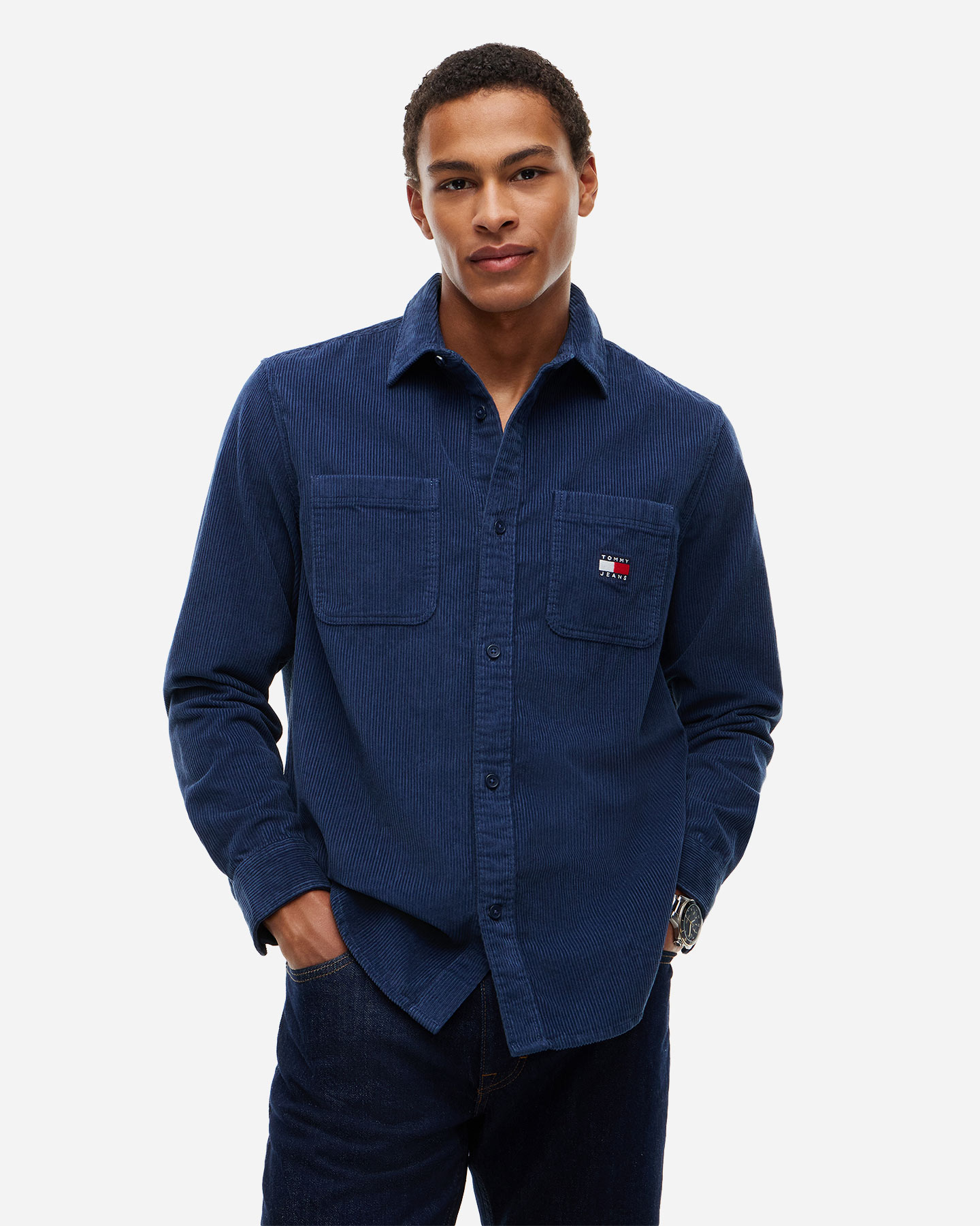 Camicia TOMMY HILFIGER CORDUROY M - Blu - 1 | Cisalfa Sport