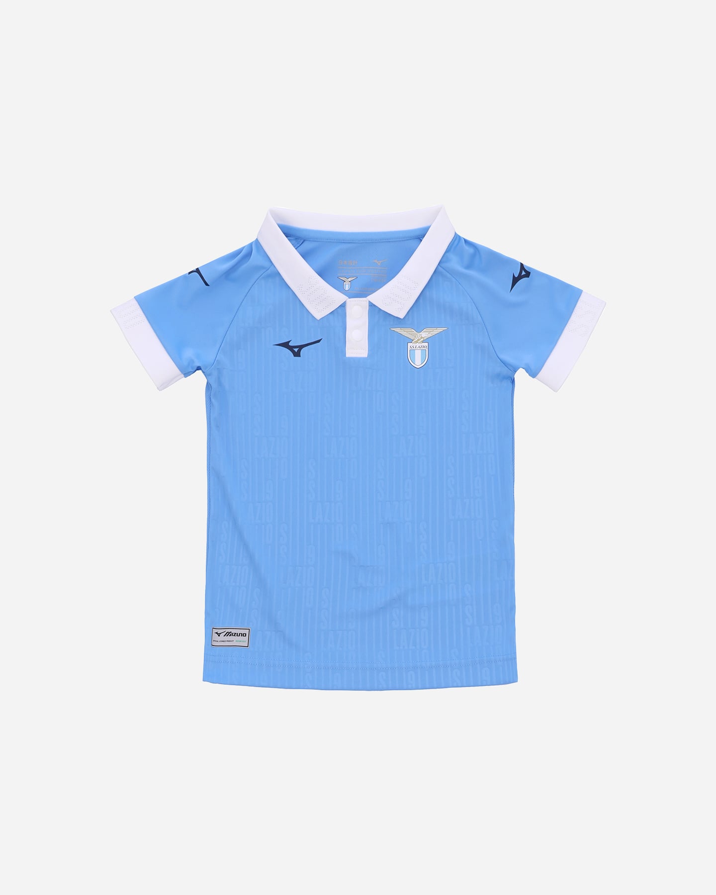 Abbigliamento calcio ufficiale MIZUNO MINIKIT LAZIO HOME 26-27 JR - 1 | Cisalfa Sport