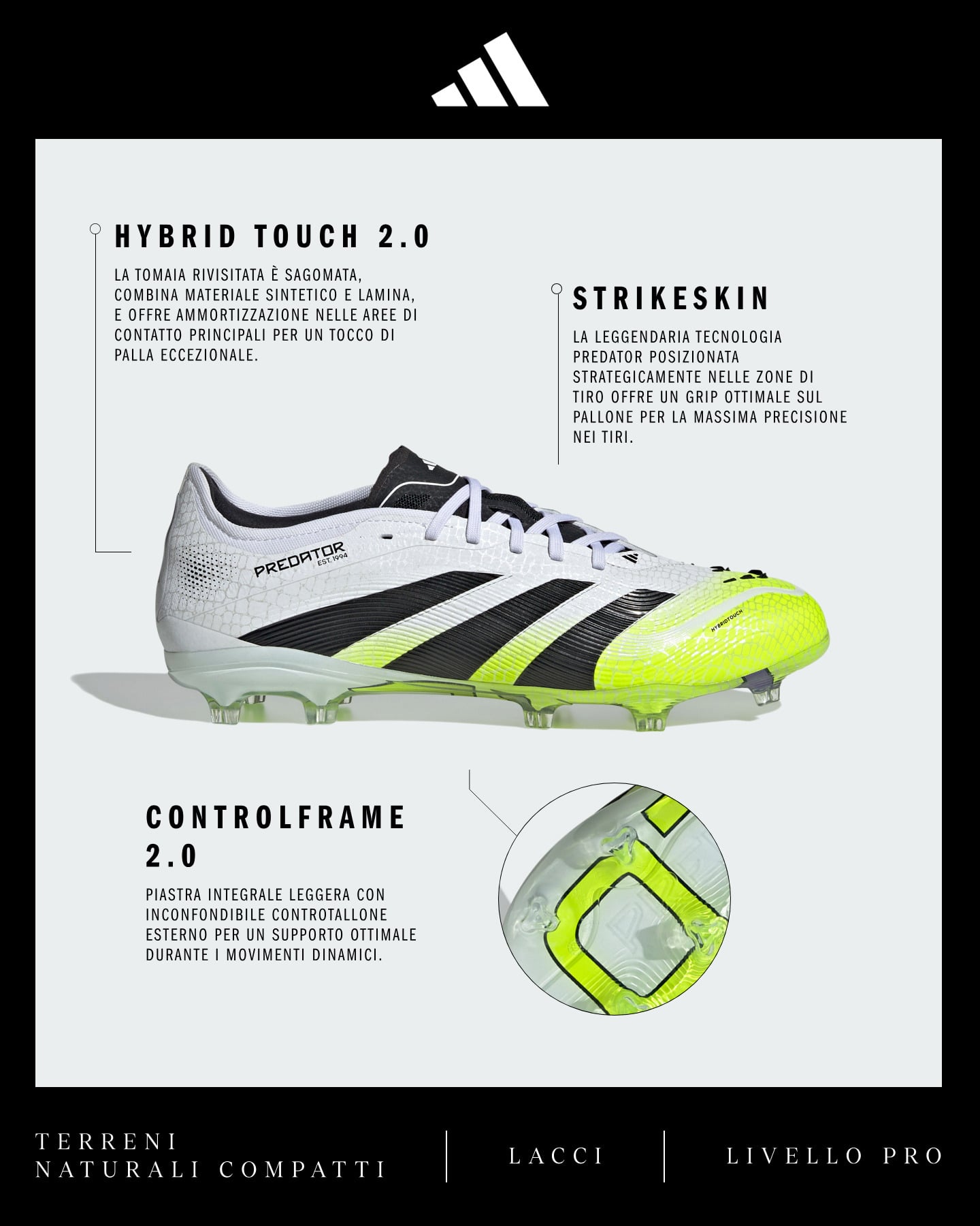Scarpe calcio ADIDAS PREDATOR PRO FG M - Color mix - 1 | Cisalfa Sport