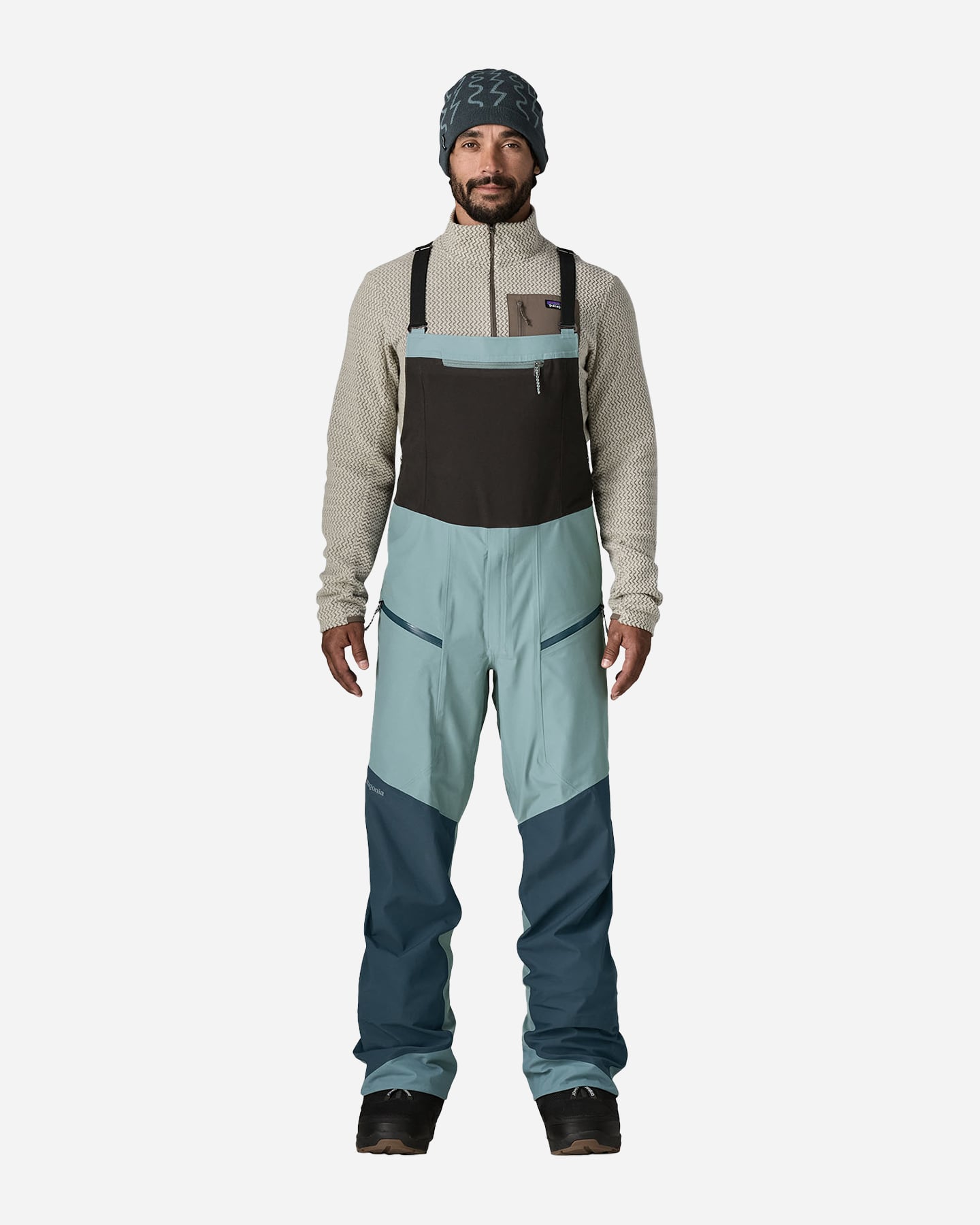 Pantalone sci PATAGONIA SNOWDRIFTER BIBS M - Blu - 1 | Cisalfa Sport