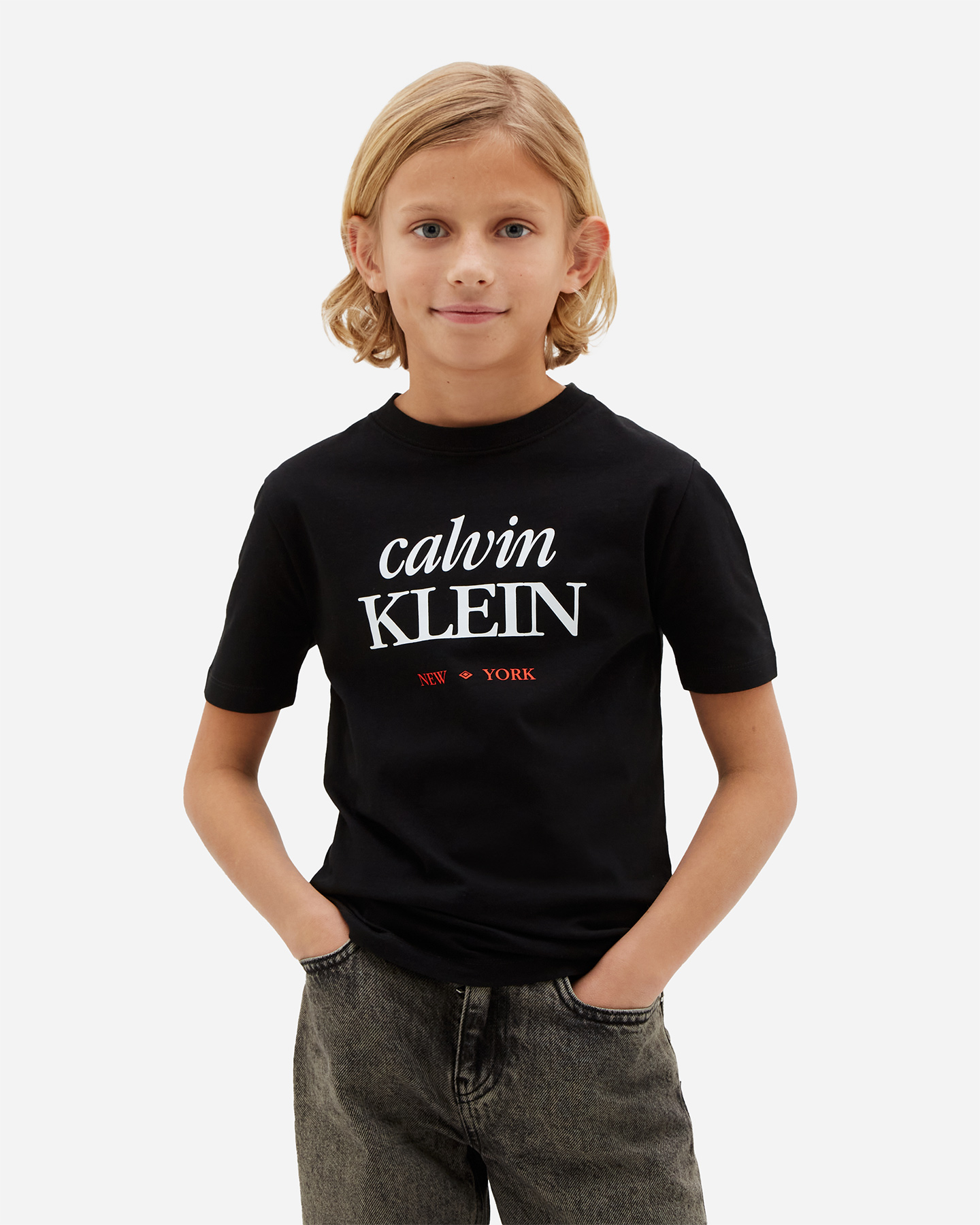 T-shirt CALVIN KLEIN JEANS BASIC JR - Nero - 1 | Cisalfa Sport