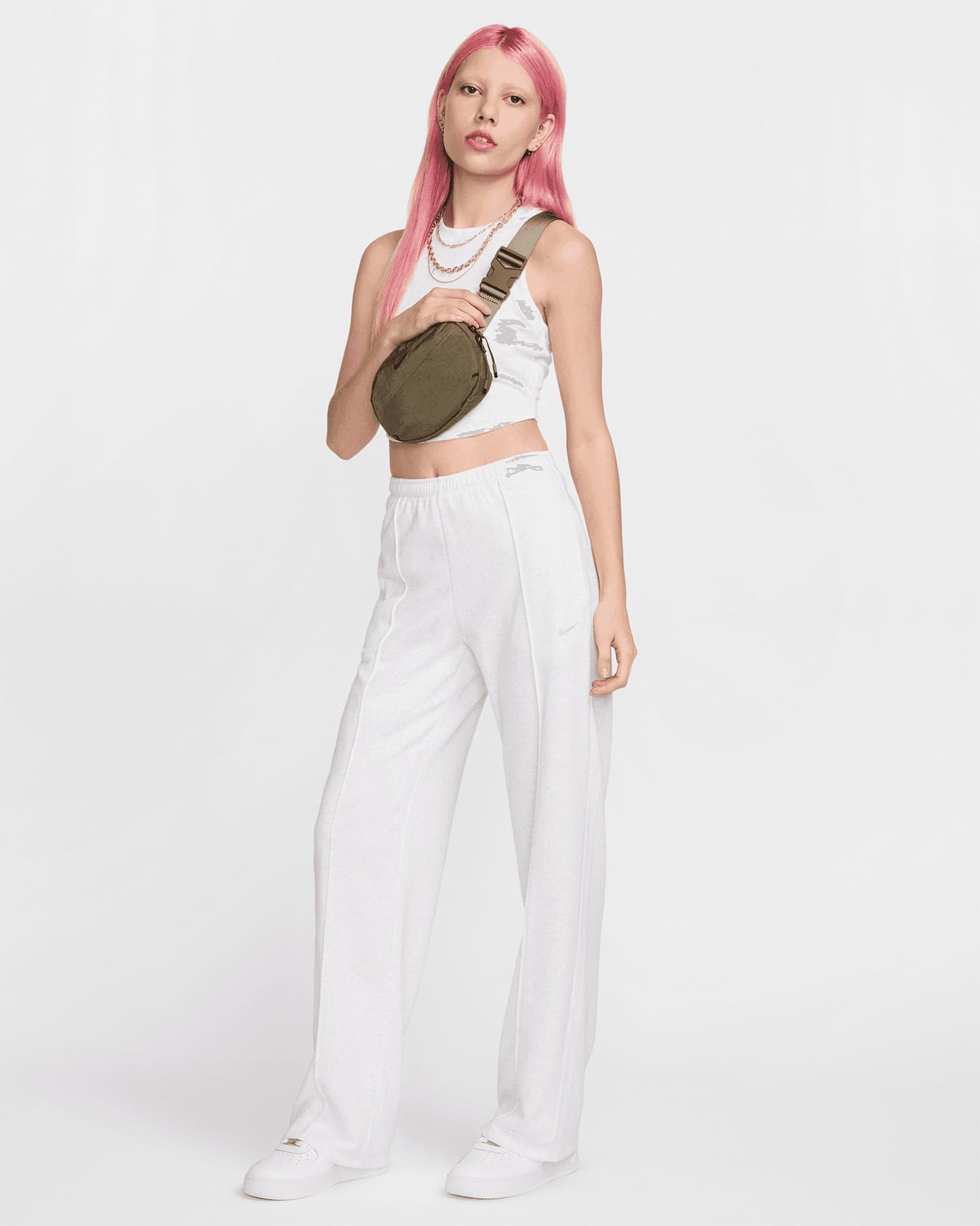 Canotta NIKE COST CROP SMALL LOGO ESSENTIALS W - Grigio - 2 | Cisalfa Sport