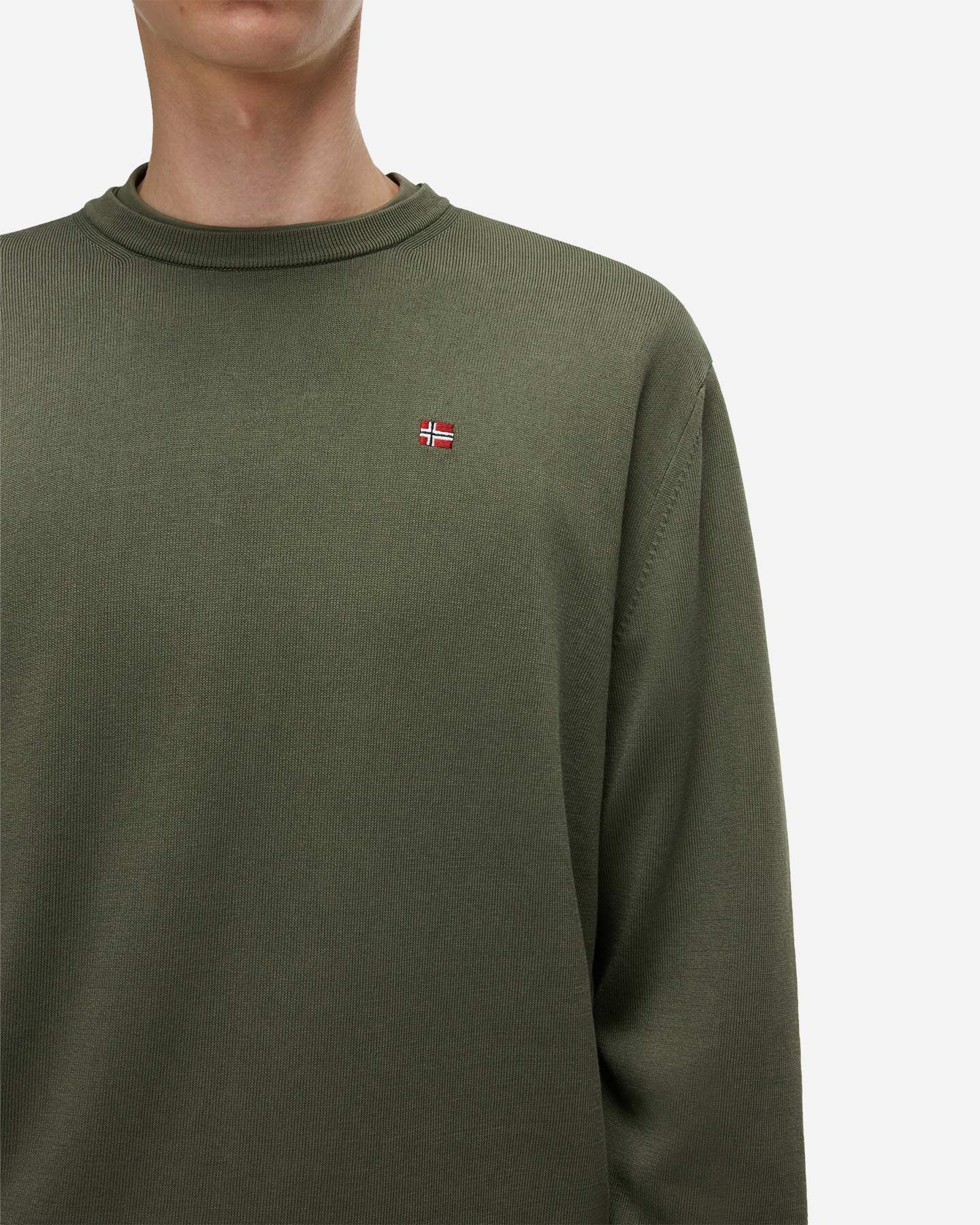 Maglione NAPAPIJRI SMALL LOGO M - Verde - 4 | Cisalfa Sport