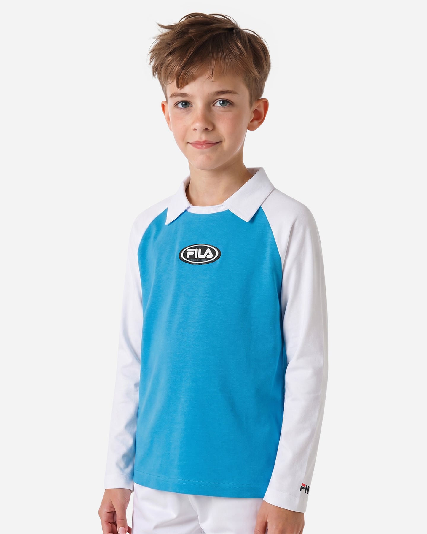 T-shirt FILA INERLOCK RAGLAN JR - Azzurro - 2 | Cisalfa Sport
