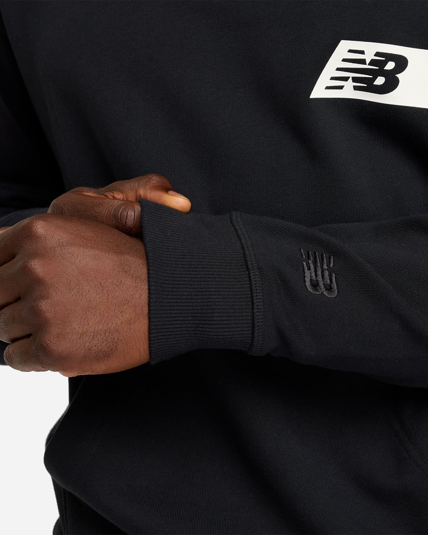 Felpa NEW BALANCE RELAXED GFX BACK BIG LOGO M - Nero - 5 | Cisalfa Sport