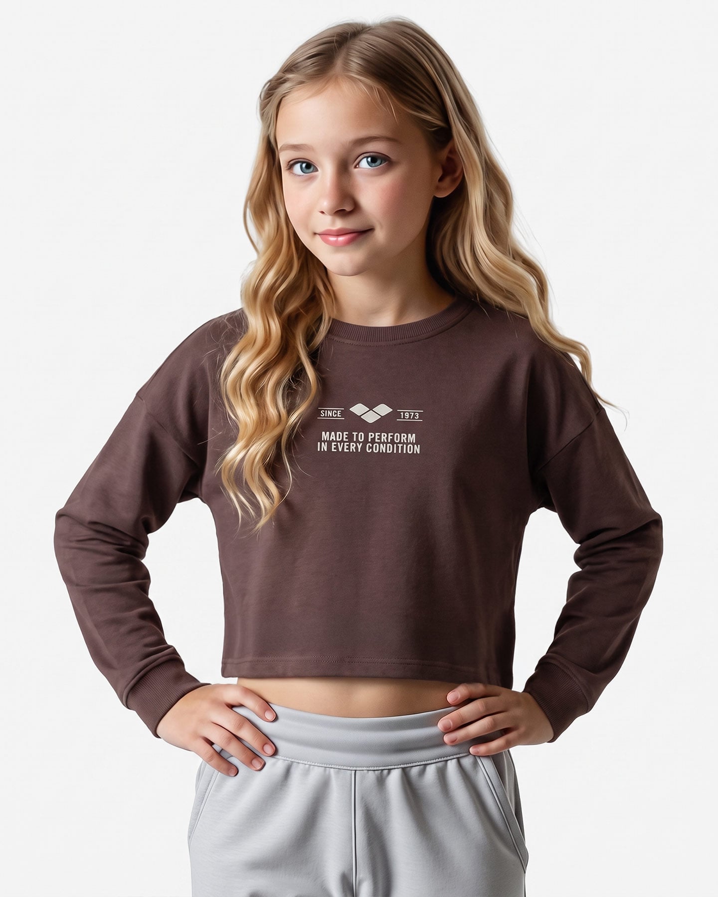 T-shirt ARENA ATHLETIC JR - Marrone - 2 | Cisalfa Sport