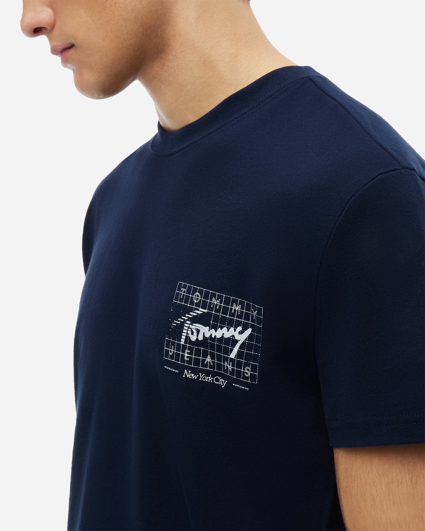 T-shirt TOMMY HILFIGER BACK LOGO SIGNATURE M - Blu - 4 | Cisalfa Sport