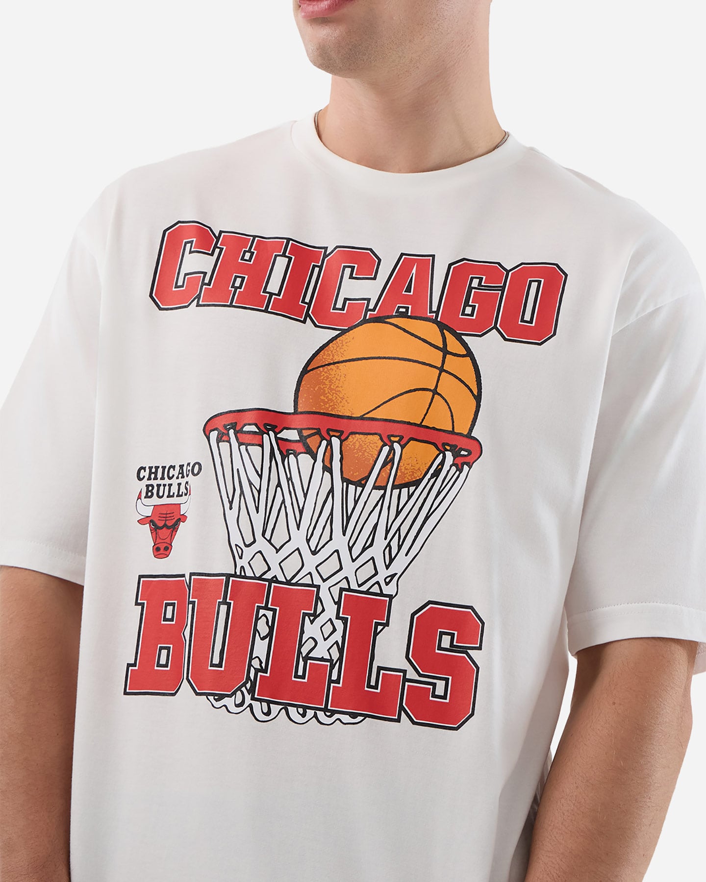 Maglia basket NEW ERA CHICAGO BULLS NBA GRAPHIC M - Bianco - 2 | Cisalfa Sport