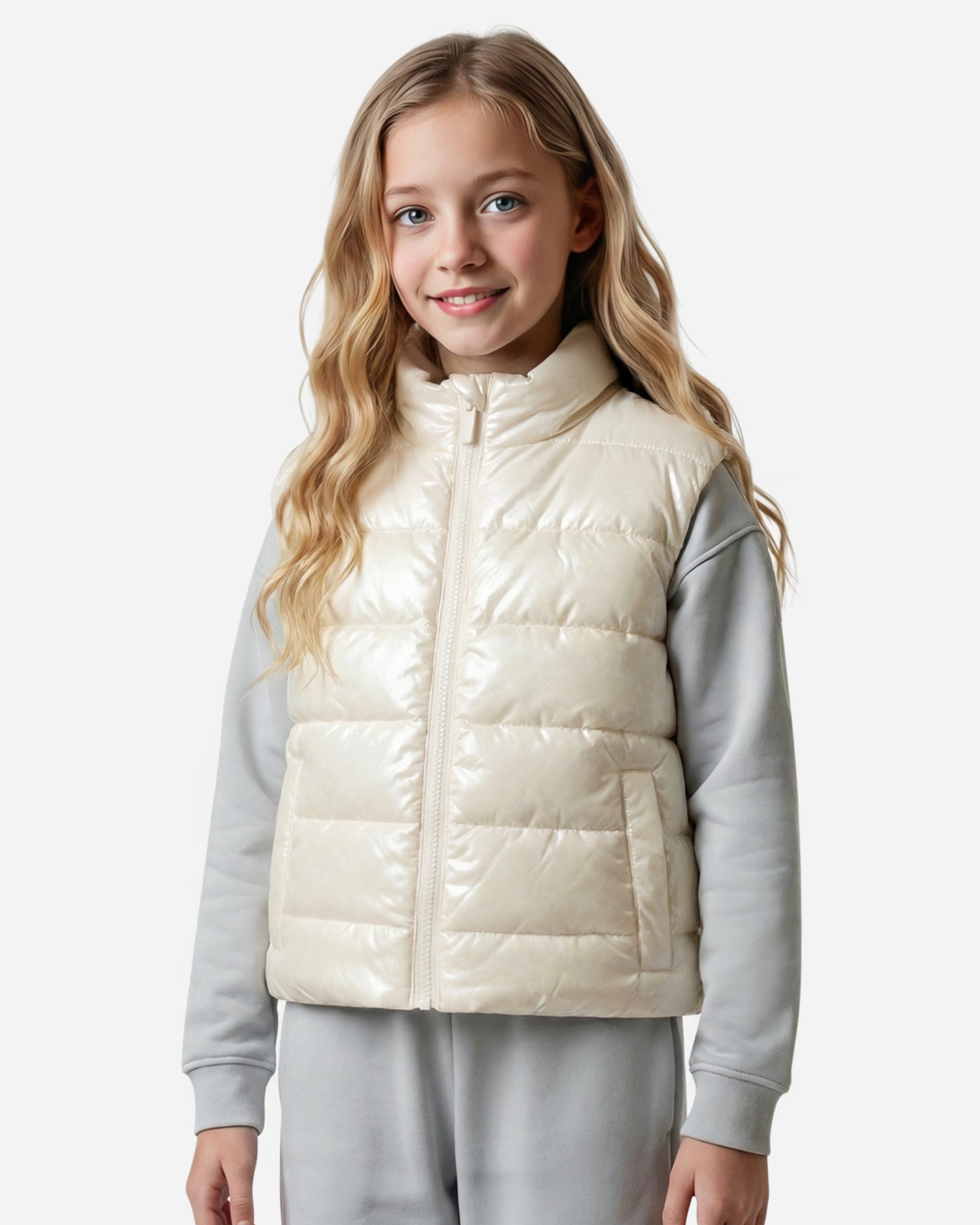 Gilet MIA M ULTRALIGHT BOXY JR - Bianco - 2 | Cisalfa Sport