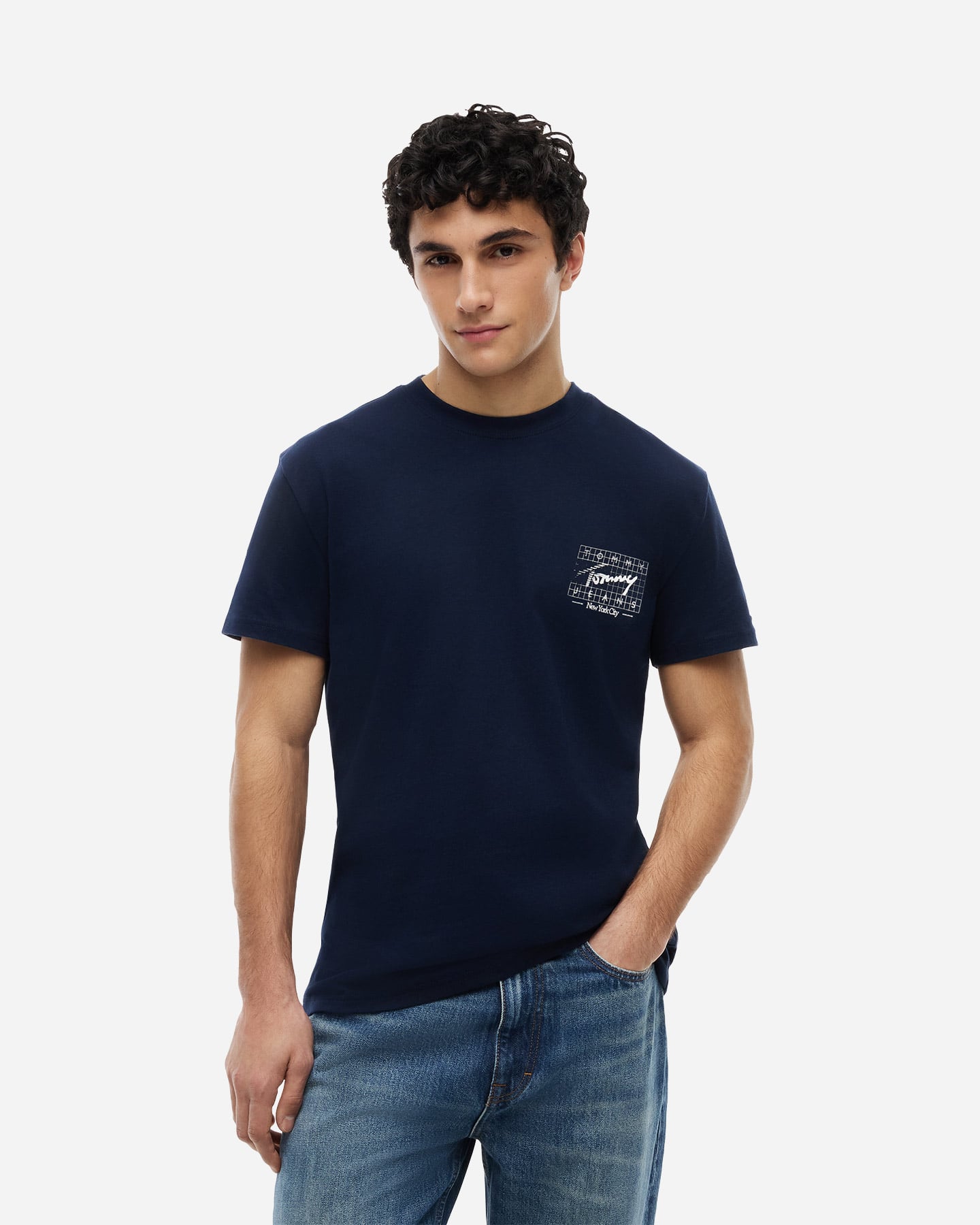 T-shirt TOMMY HILFIGER BACK LOGO SIGNATURE M - Blu - 1 | Cisalfa Sport