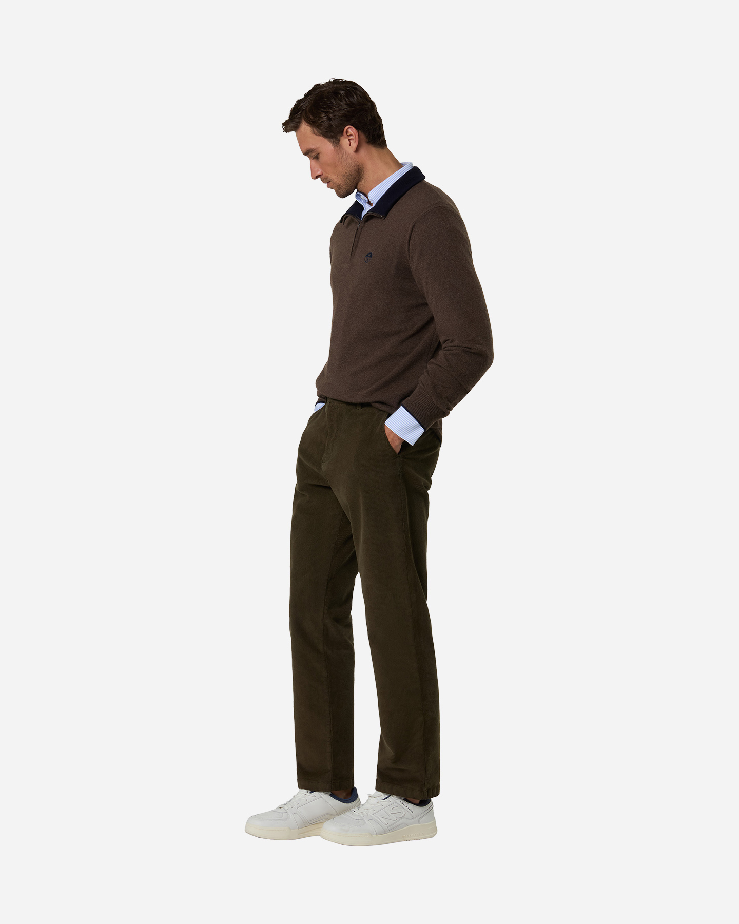 Maglione NORTH SAILS HALF ZIP CASHMERE M - Marrone - 3 | Cisalfa Sport