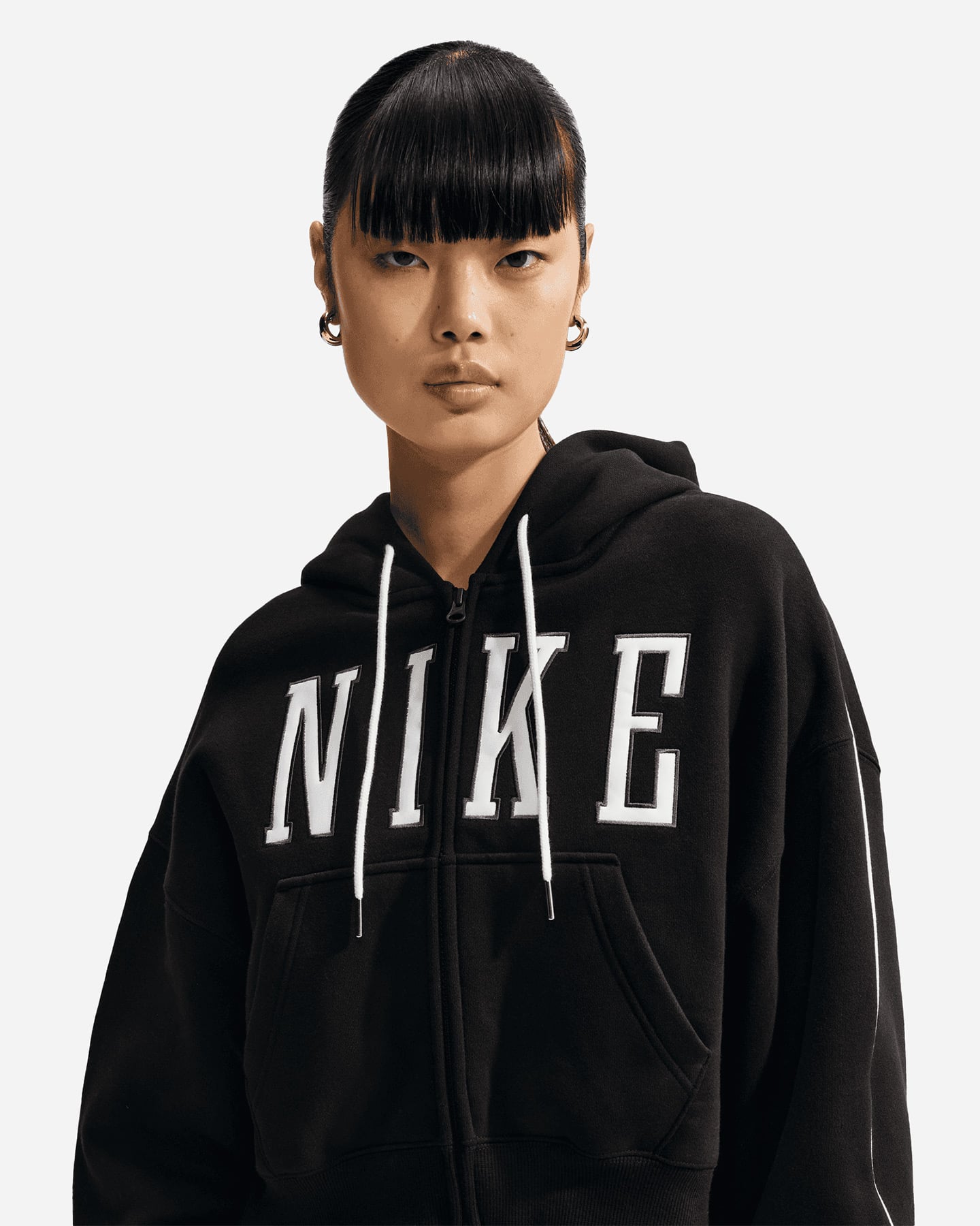 Felpa NIKE STUDIO FLEECE W - Nero - 3 | Cisalfa Sport