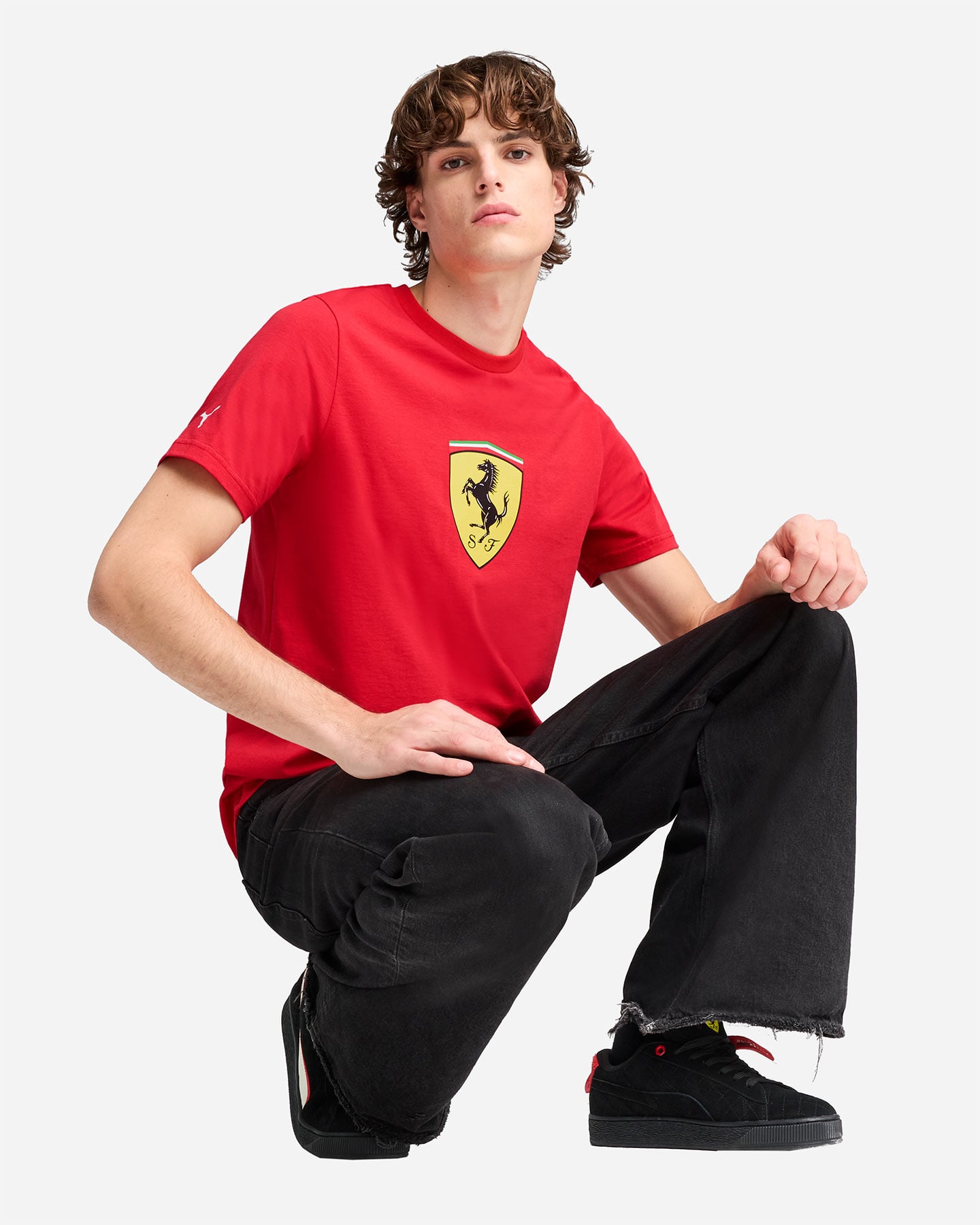 T-shirt PUMA FERRARI COLORED BIG SHIELD M - Rosso - 4 | Cisalfa Sport