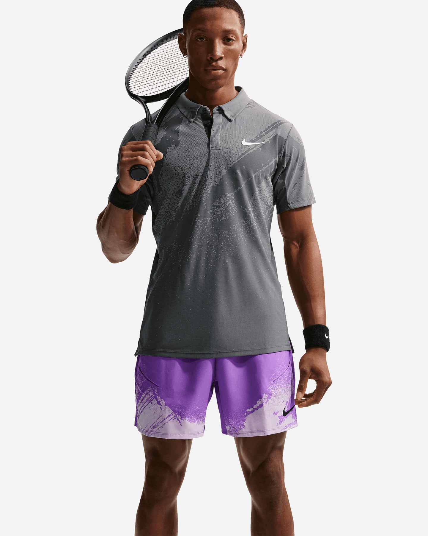Pantaloncini tennis NIKE CARLOS M - Viola - 3 | Cisalfa Sport