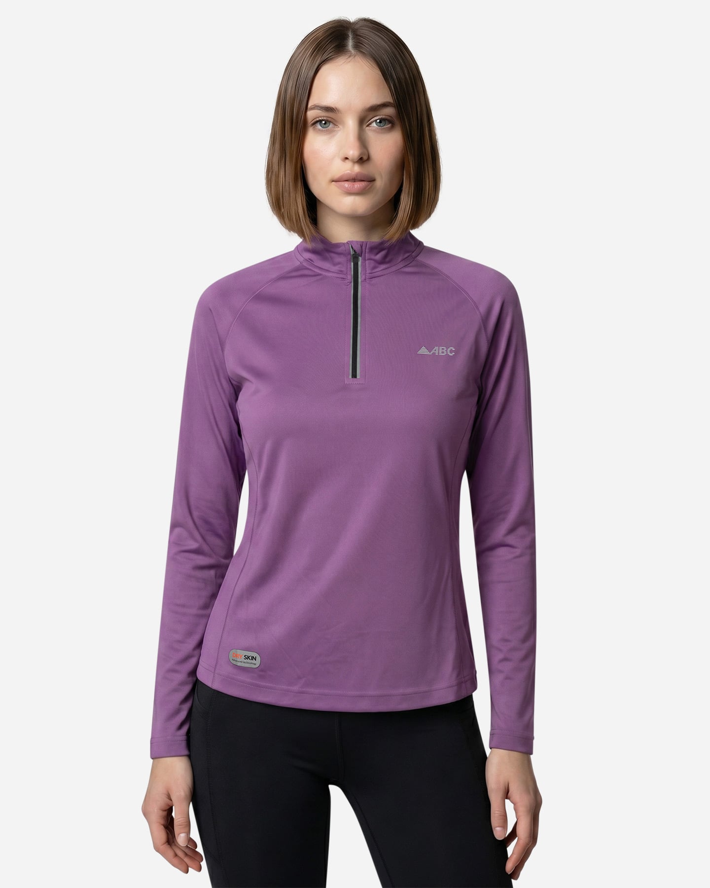 Maglia running ABC ESSENTIAL W - Viola - 2 | Cisalfa Sport