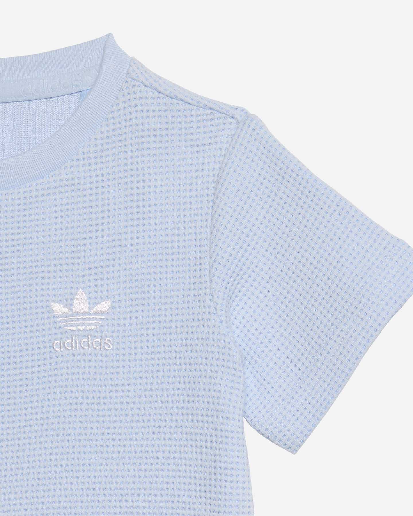 Completo ADIDAS SET WAFFLE INF JR - Azzurro - 3 | Cisalfa Sport