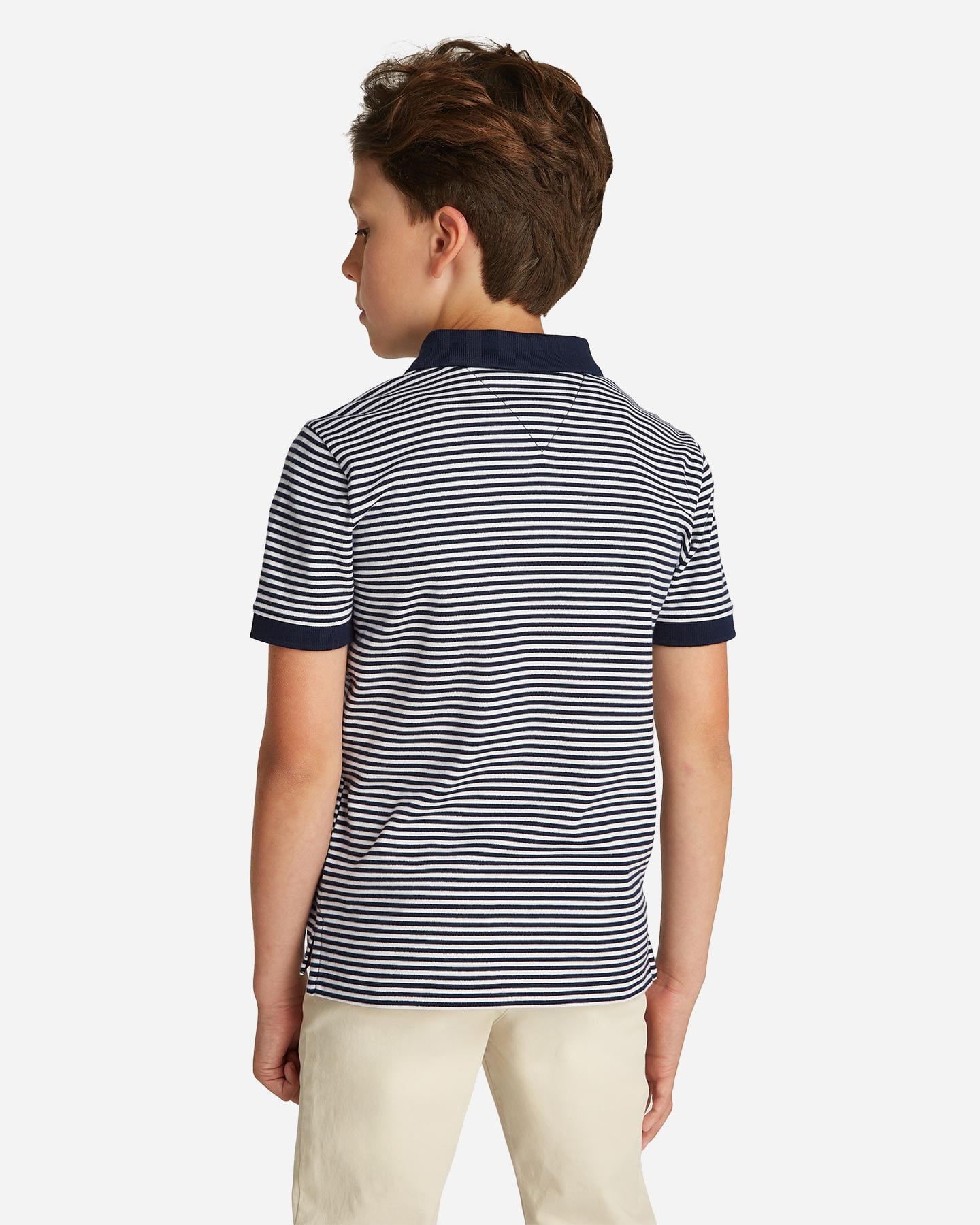 Polo TOMMY HILFIGER STRIPED JR - Blu Navy - 3 | Cisalfa Sport