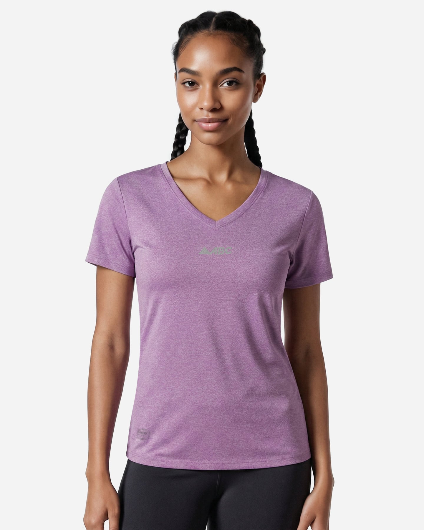 T-shirt running ABC ESSENTIAL W - Viola - 2 | Cisalfa Sport