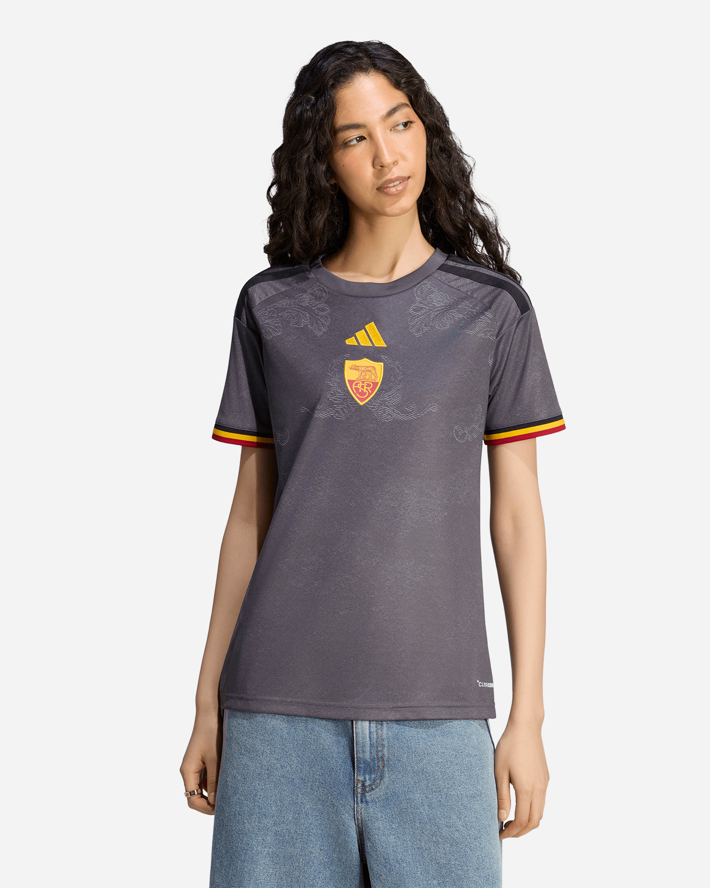 Maglia calcio ufficiale ADIDAS AS ROMA 3RD 26-27 W - Color mix - 2 | Cisalfa Sport