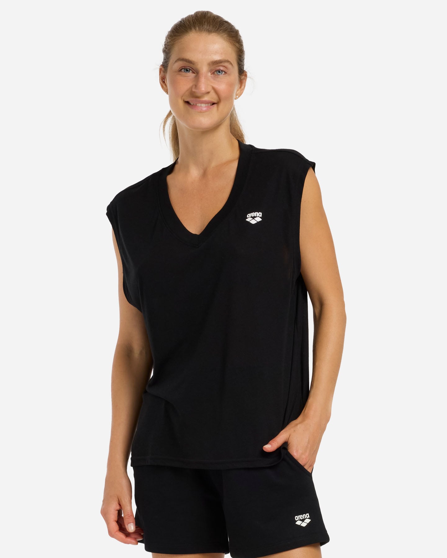 T-shirt ARENA ATHLETIC ESSENTIAL W - Nero - 1 | Cisalfa Sport