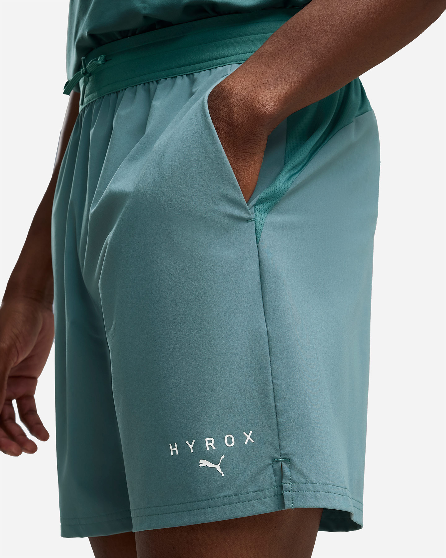 Pantalone training PUMA HYROX 7" PWRTRN M - Verde - 5 | Cisalfa Sport