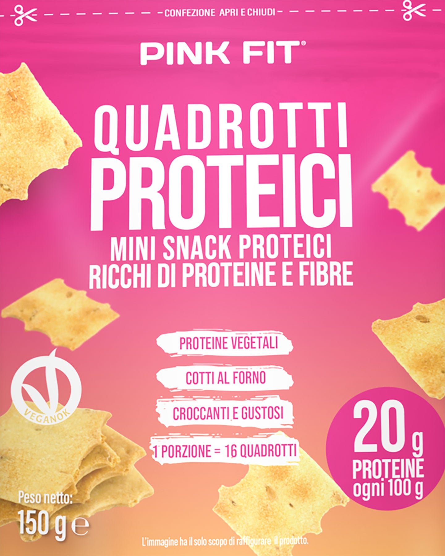 Alimento proteico PROACTION FIT PROTEICI 150 G  - Rosa - 1 | Cisalfa Sport