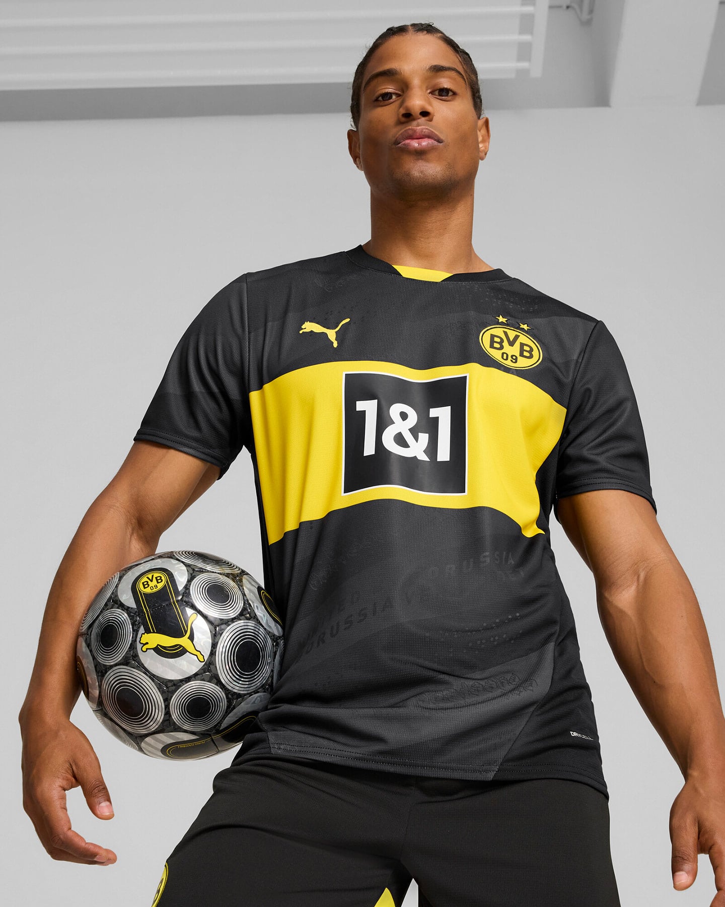 Maglia calcio ufficiale PUMA BORUSSIA DORTMUND AWAY 24-25 M - Nero - 2 | Cisalfa Sport