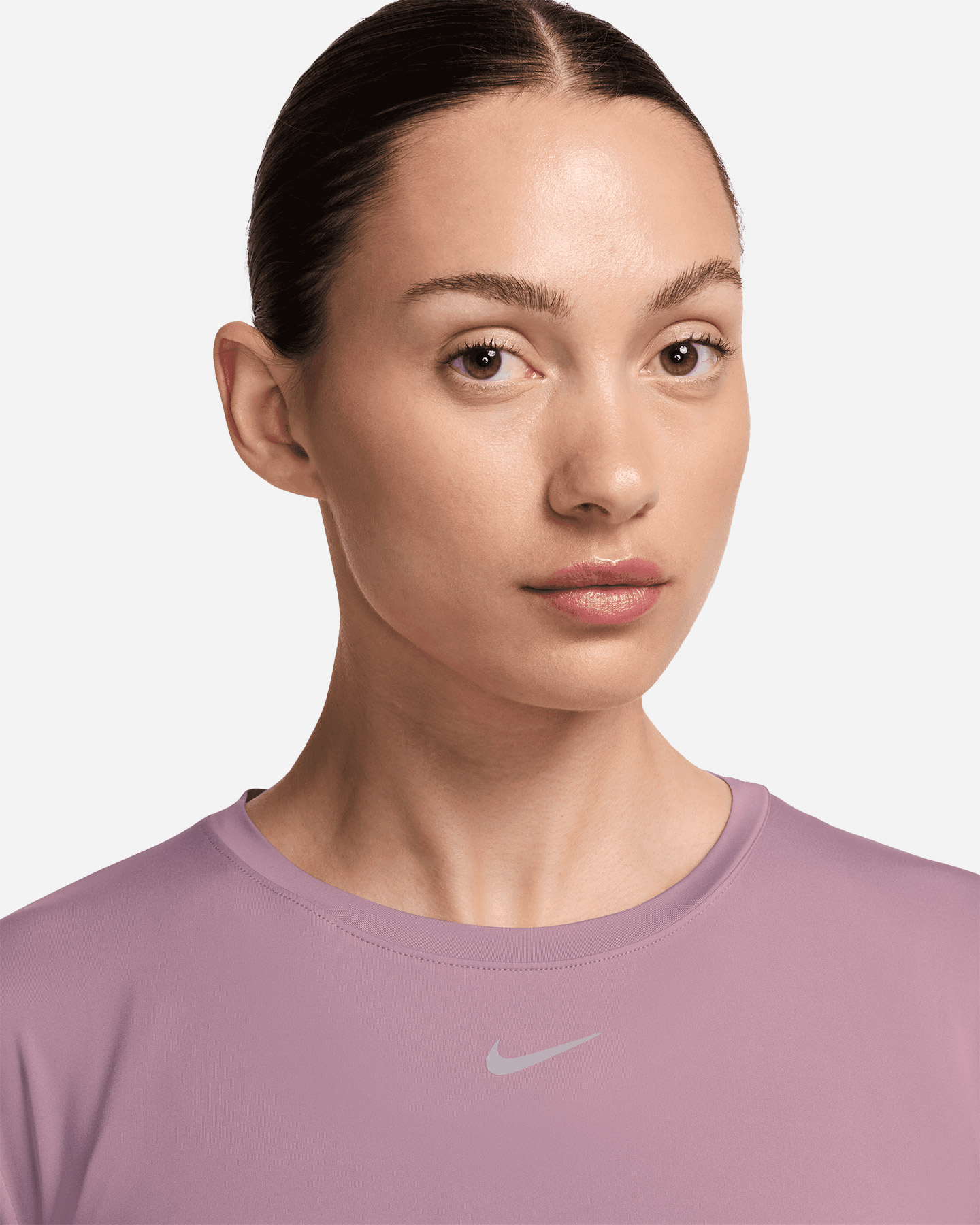 T-shirt training NIKE CROP SMALL LOGO W - Rosa - 2 | Cisalfa Sport
