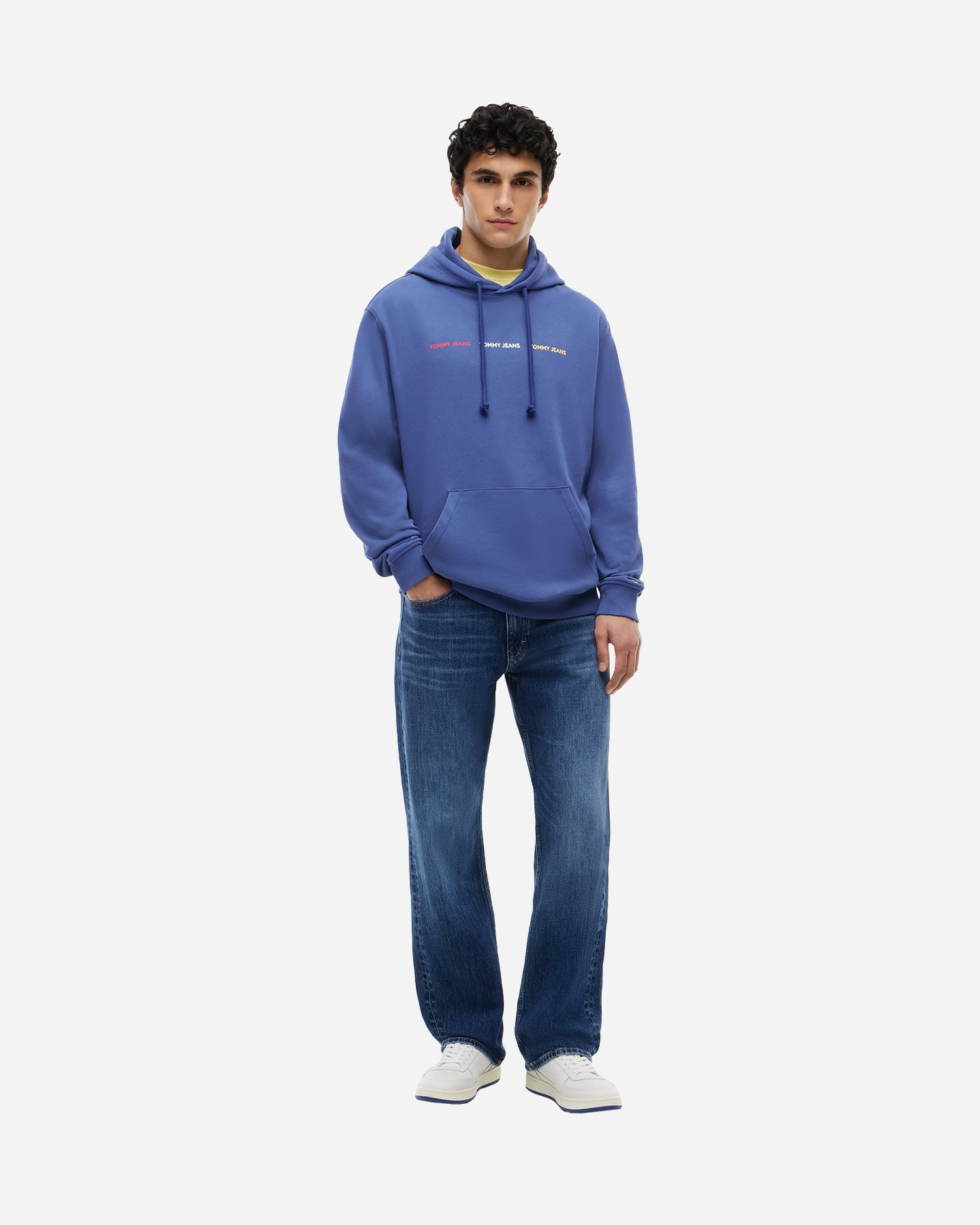 Felpa TOMMY HILFIGER LOGO REPEAT M - Azzurro - 2 | Cisalfa Sport