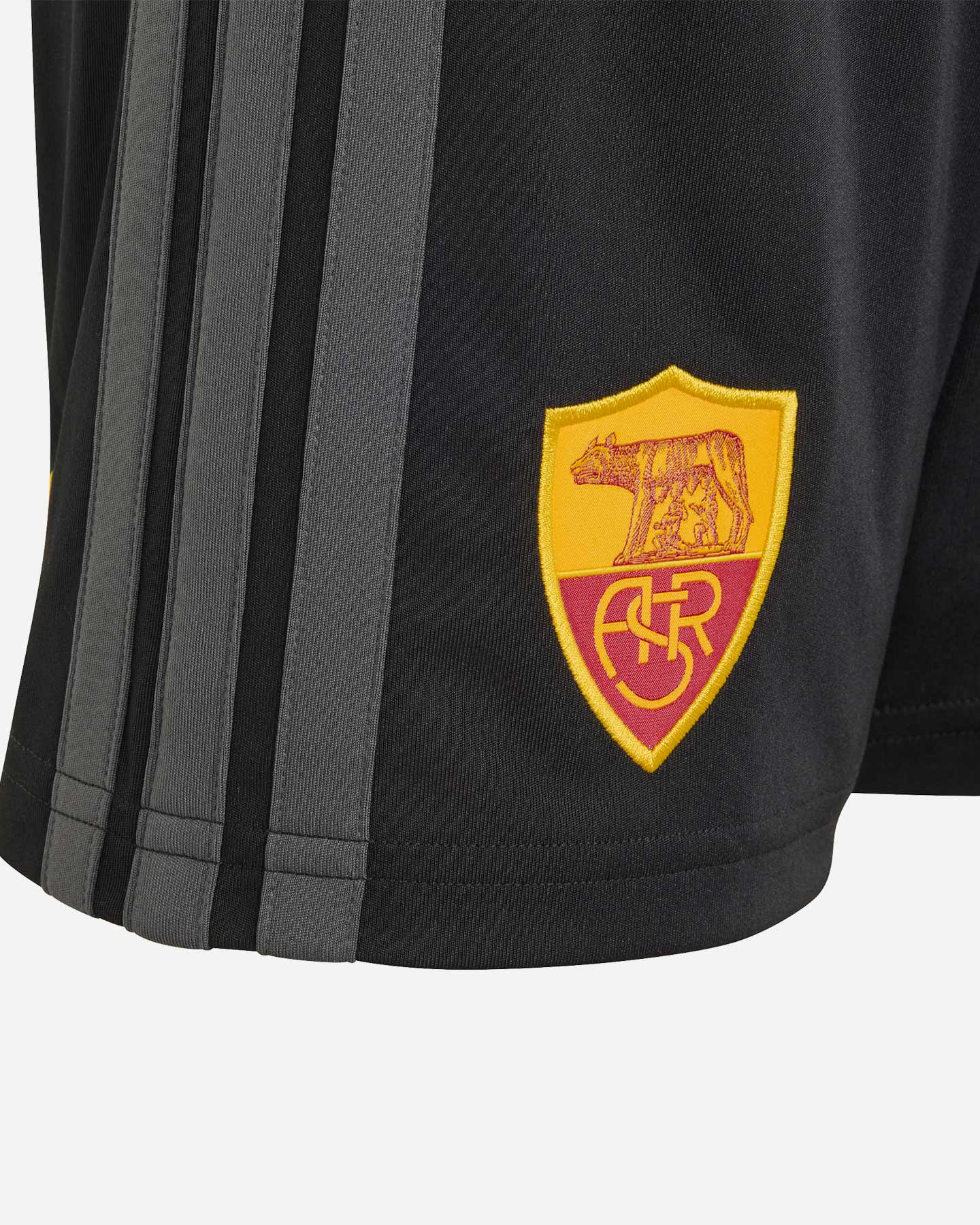 Pantaloncini calcio ufficiali ADIDAS AS ROMA 3RD 26-27 JR - Nero - 2 | Cisalfa Sport
