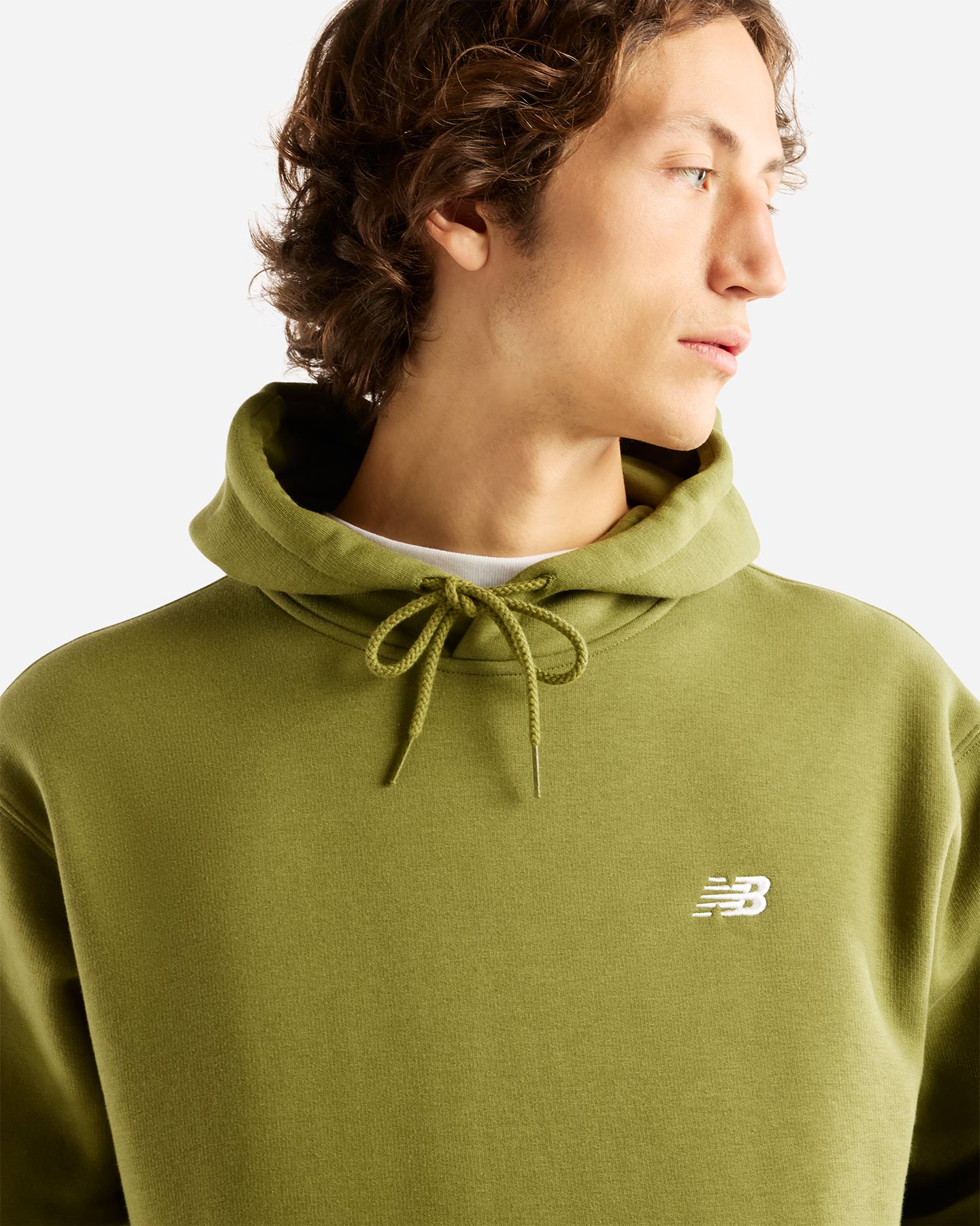 Felpa NEW BALANCE FLC SMALL LOGO ESSENTIAL M - Blu Navy - 2 | Cisalfa Sport