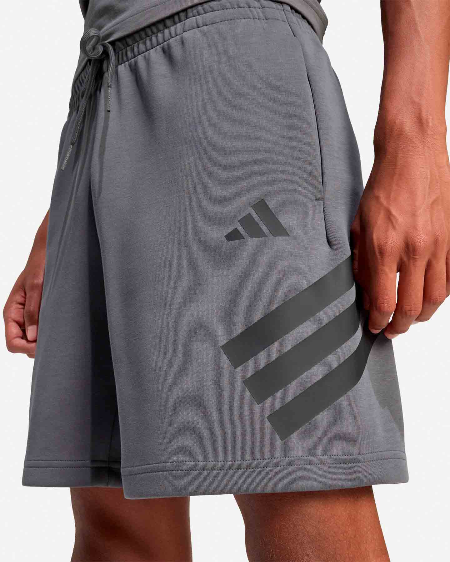 Pantaloncini ADIDAS 3STRIPES M - Grigio - 4 | Cisalfa Sport