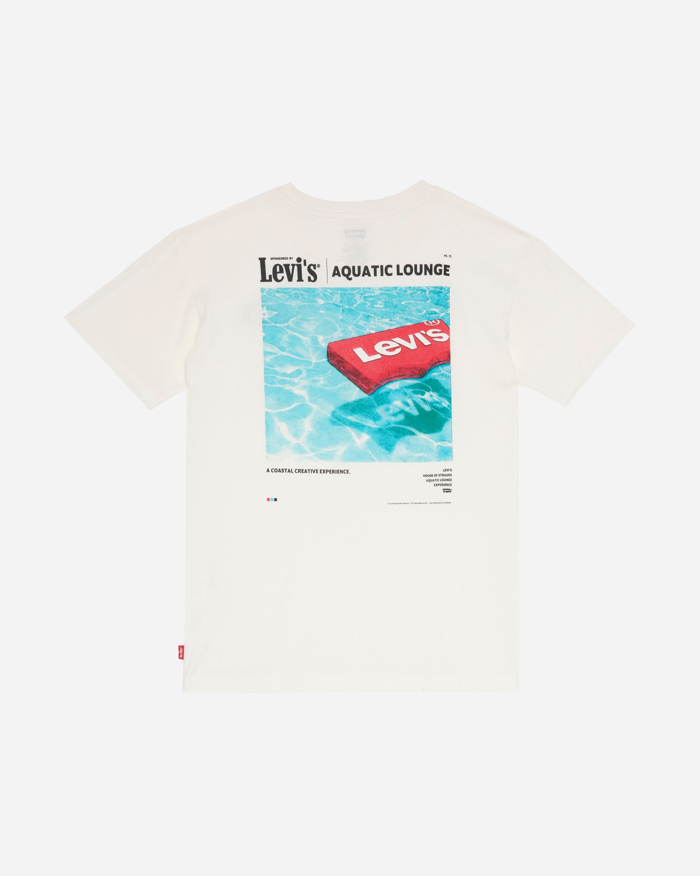 T-shirt LEVI'S AQUATIC PRINT OFF JR - Bianco - 1 | Cisalfa Sport
