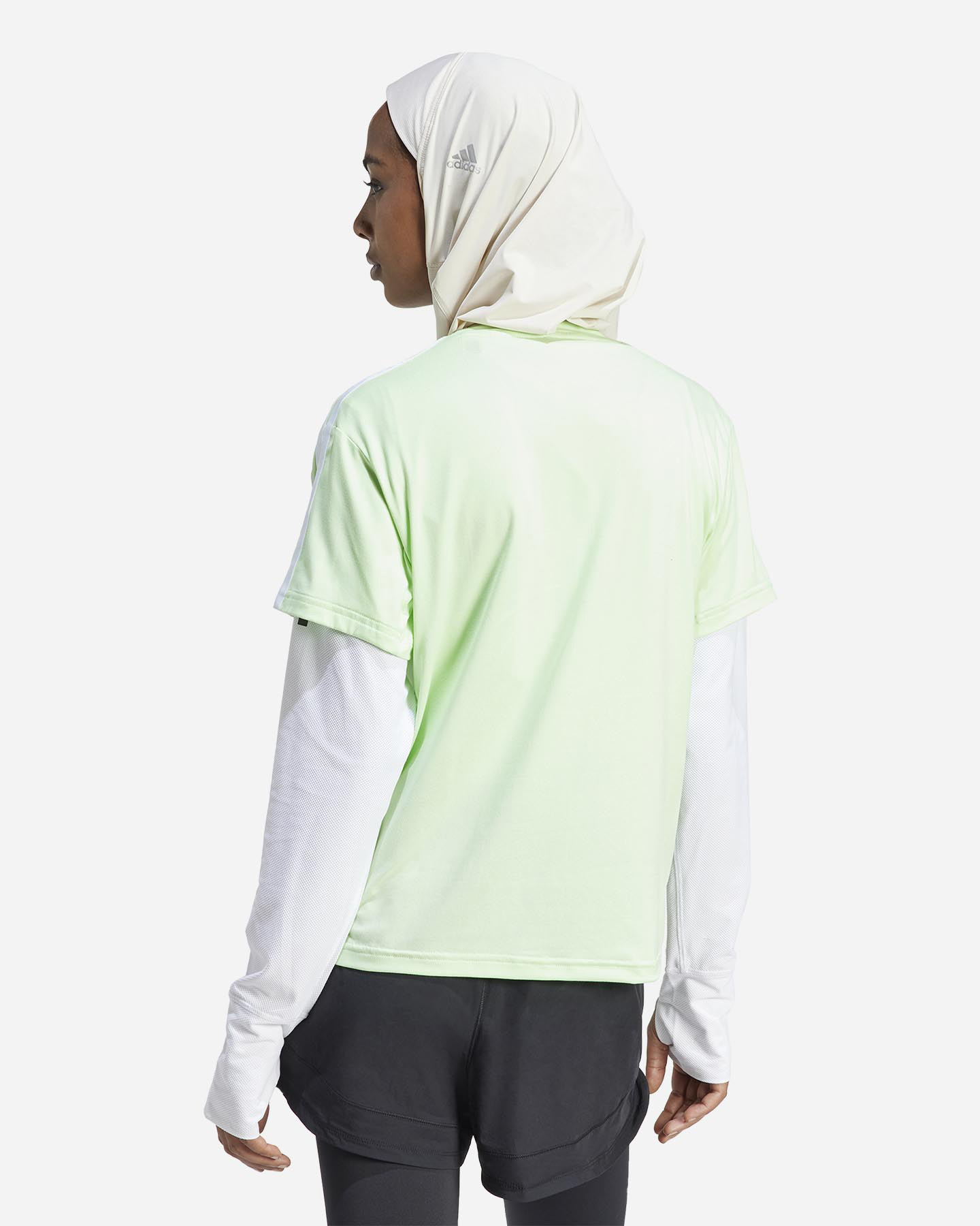T-shirt training ADIDAS 3STRIPES W - Verde - 2 | Cisalfa Sport