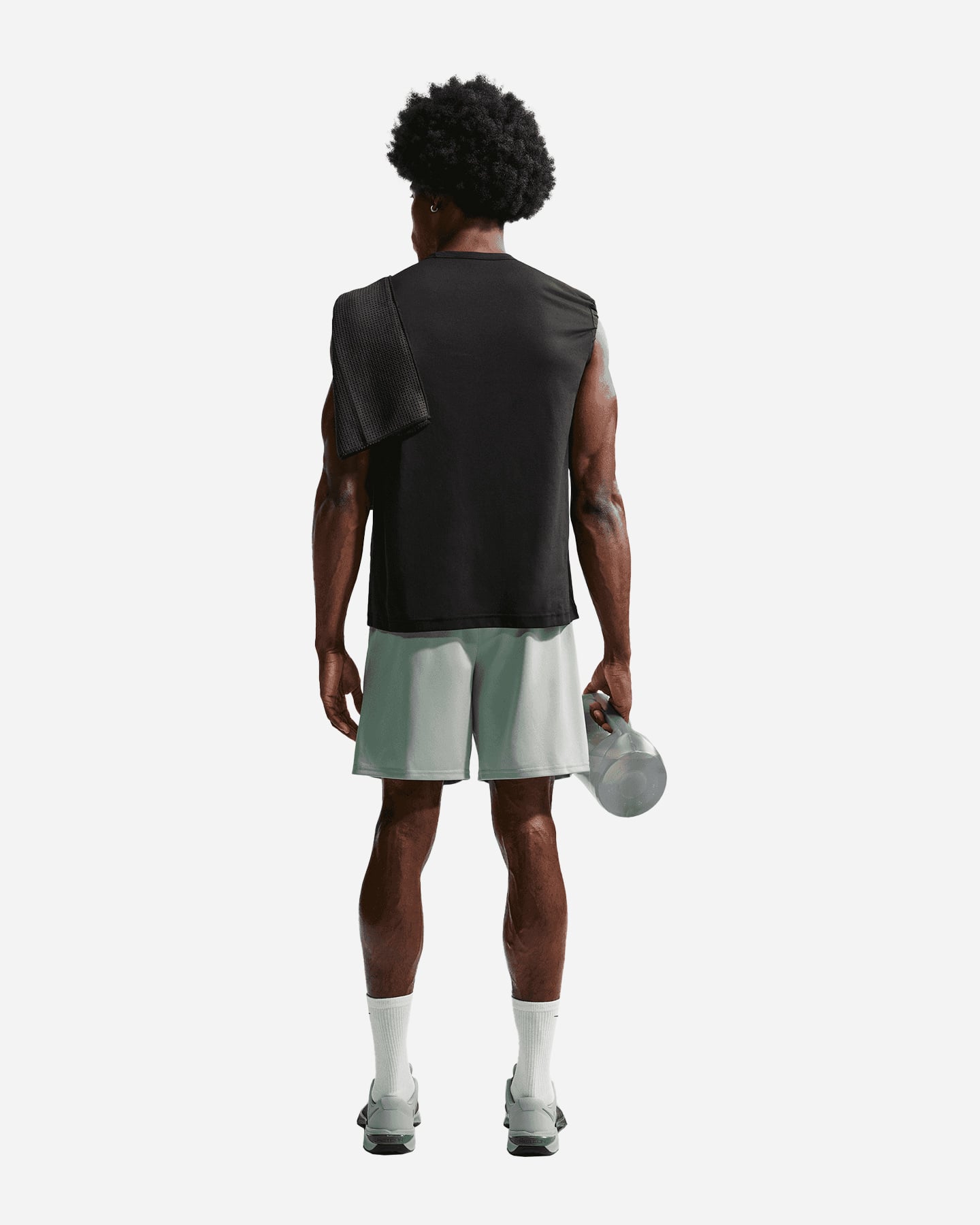 Pantalone training NIKE DRI FIT FLEX SMALL LOGO 7IN M - Verde - 2 | Cisalfa Sport