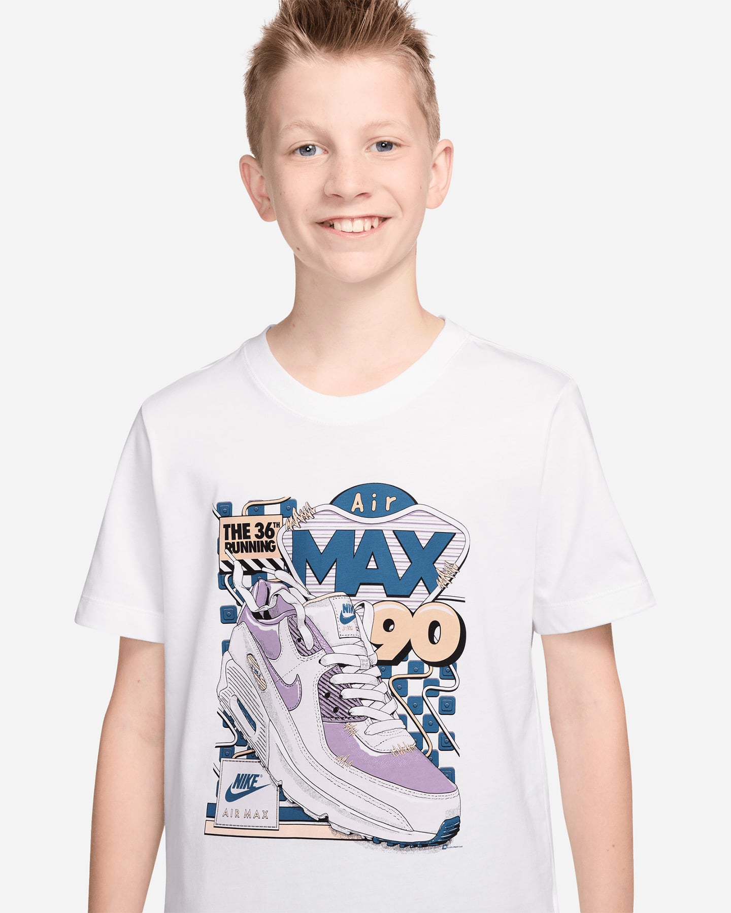 T-shirt NIKE AIRAX 90 GRAPHIC JR - Bianco - 2 | Cisalfa Sport