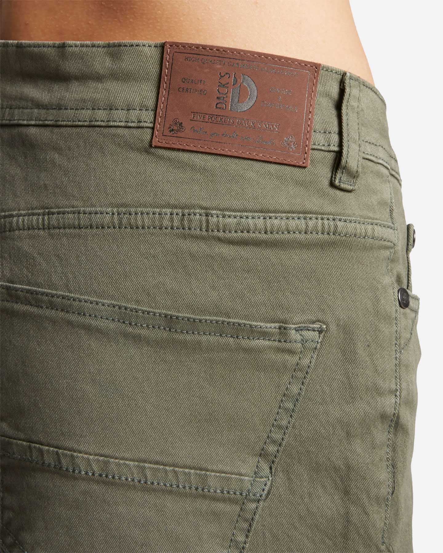 Pantalone DACK'S 5TS SLIM TWILL M - Verde - 3 | Cisalfa Sport