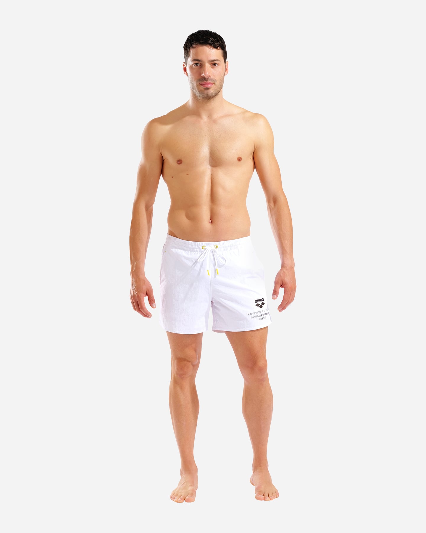 Boxer mare ARENA GRAPHIC M - Bianco - 4 | Cisalfa Sport