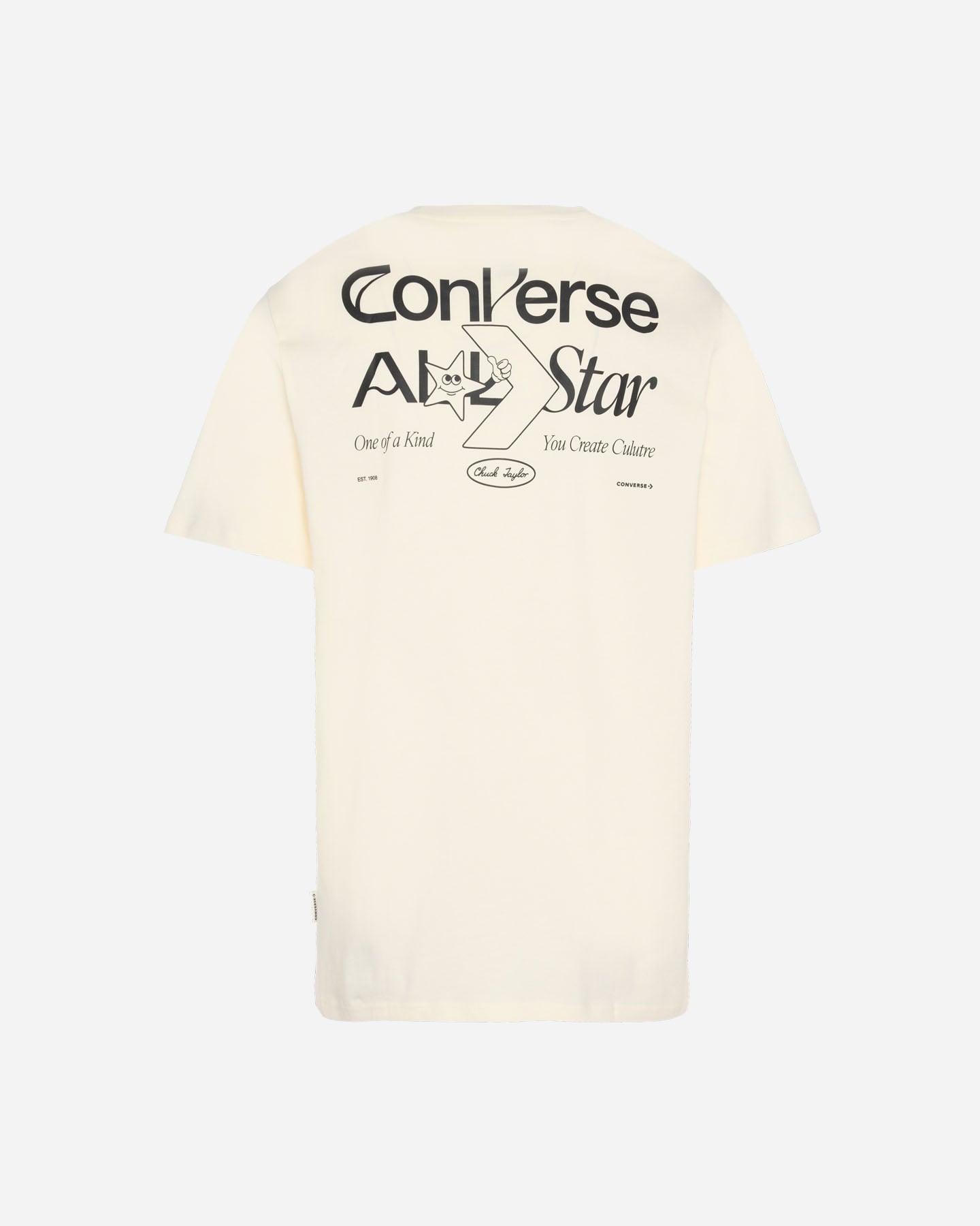 T-shirt CONVERSE BACK LOGO GRAPHIC M - Beige - 1 | Cisalfa Sport