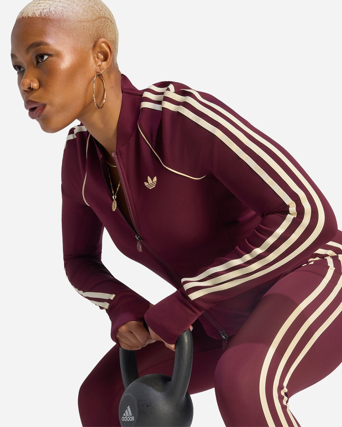 Felpa training ADIDAS ORIGINALS W - Marrone - 4 | Cisalfa Sport